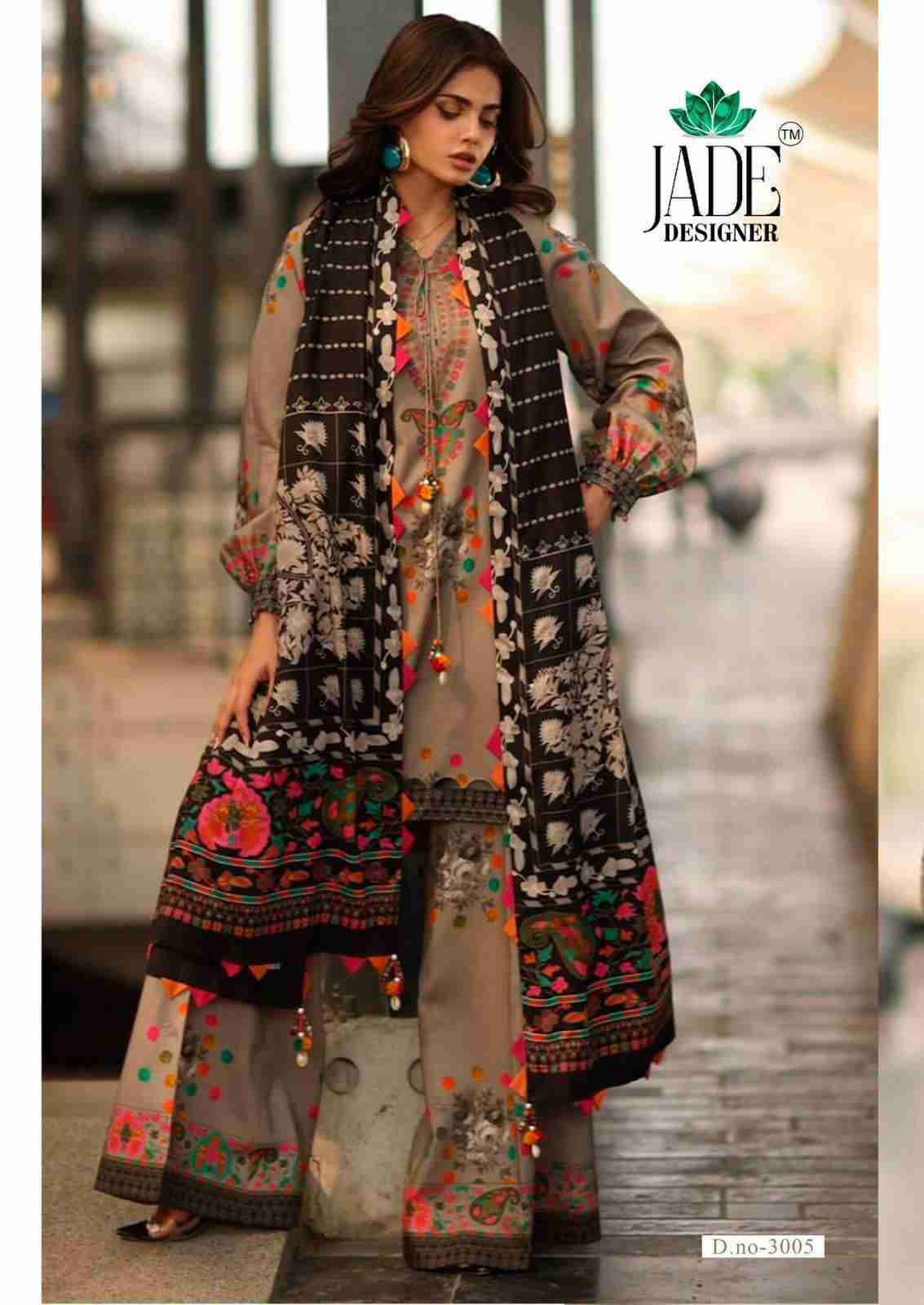 Ayesha Zara Vol-3 By Jade 3001 To 3006 Series Beautiful Festive Suits Stylish Fancy Colorful Casual Wear & Ethnic Wear Heavy Lawn Cotton Print Dresses At Wholesale Price