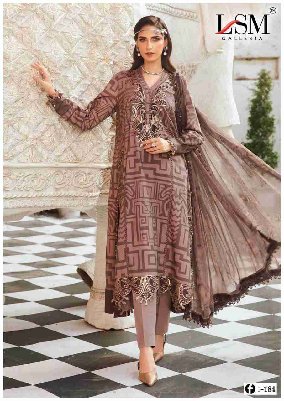 Firdous Queen Vol-18 By Lsm Galleria 181 To 186 Series Beautiful Stylish Festive Suits Fancy Colorful Casual Wear & Ethnic Wear & Ready To Wear Pure Cotton Print Dresses At Wholesale Price