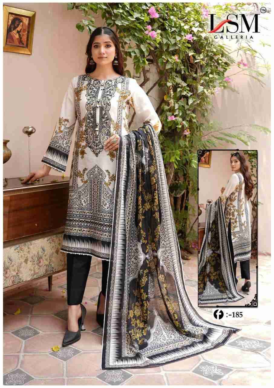 Firdous Queen Vol-18 By Lsm Galleria 181 To 186 Series Beautiful Stylish Festive Suits Fancy Colorful Casual Wear & Ethnic Wear & Ready To Wear Pure Cotton Print Dresses At Wholesale Price