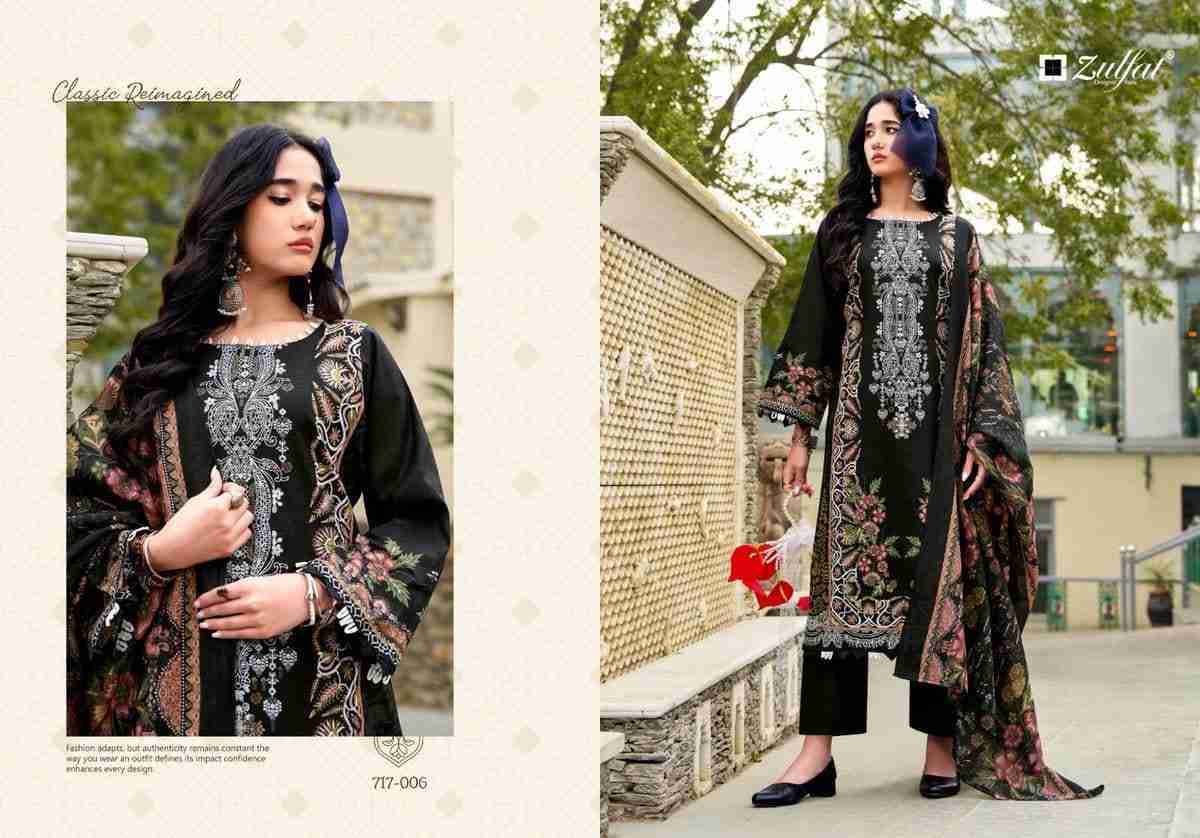 Hayami Vol-2 By Zulfat 717-001 To 717-008 Series Beautiful Festive Suits Stylish Fancy Colorful Casual Wear & Ethnic Wear Pure Cotton Print Dresses At Wholesale Price