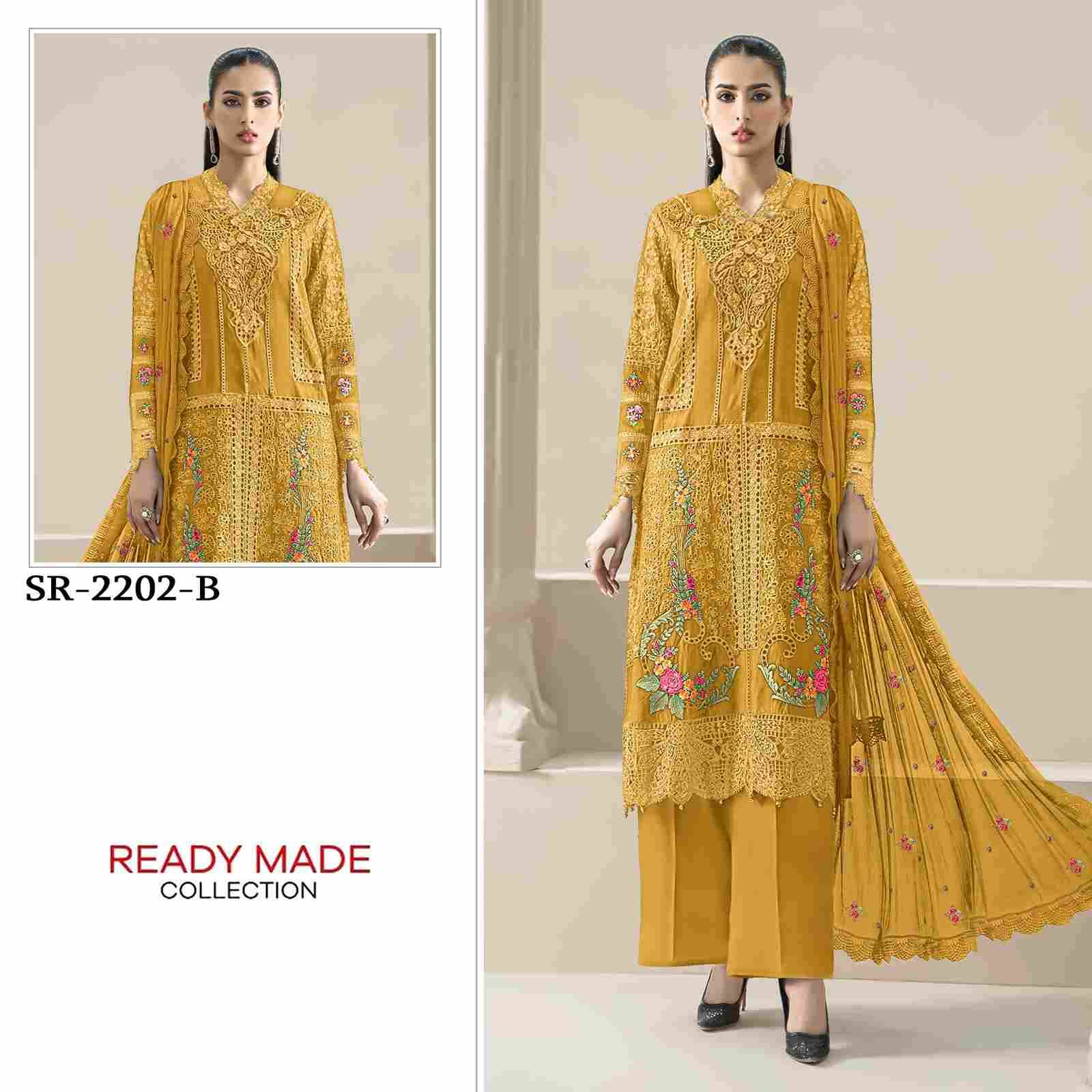 Shree Fabs Hit Design SR-2202 Colours By Shree Fabs SR-2202-A To SR-2202-D Series Beautiful Stylish Pakistani Suits Fancy Colorful Casual Wear & Ethnic Wear & Ready To Wear Ragga Chiffon Embroidery Dresses At Wholesale Price