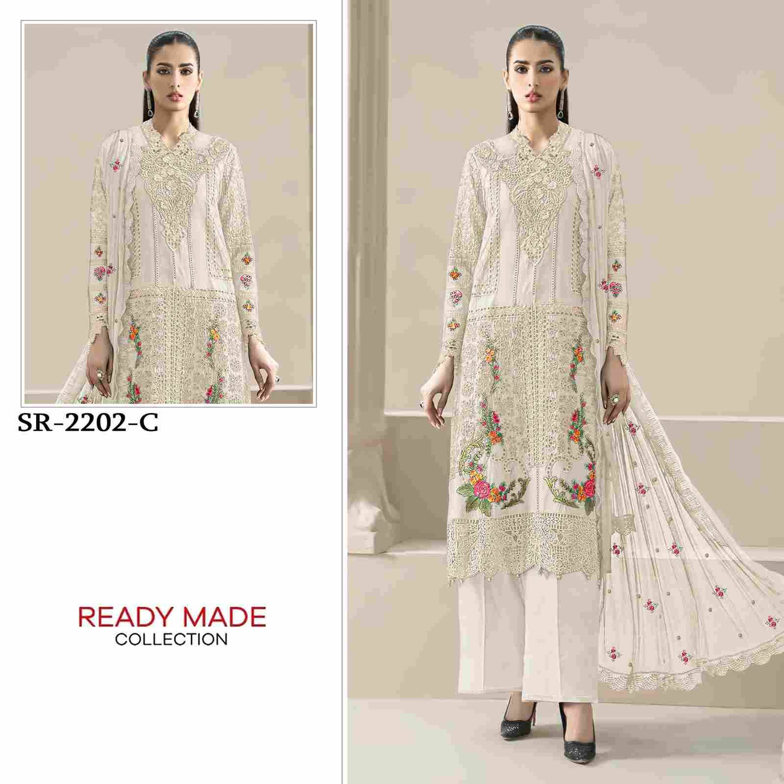 Shree Fabs Hit Design SR-2202 Colours By Shree Fabs SR-2202-A To SR-2202-D Series Beautiful Stylish Pakistani Suits Fancy Colorful Casual Wear & Ethnic Wear & Ready To Wear Ragga Chiffon Embroidery Dresses At Wholesale Price
