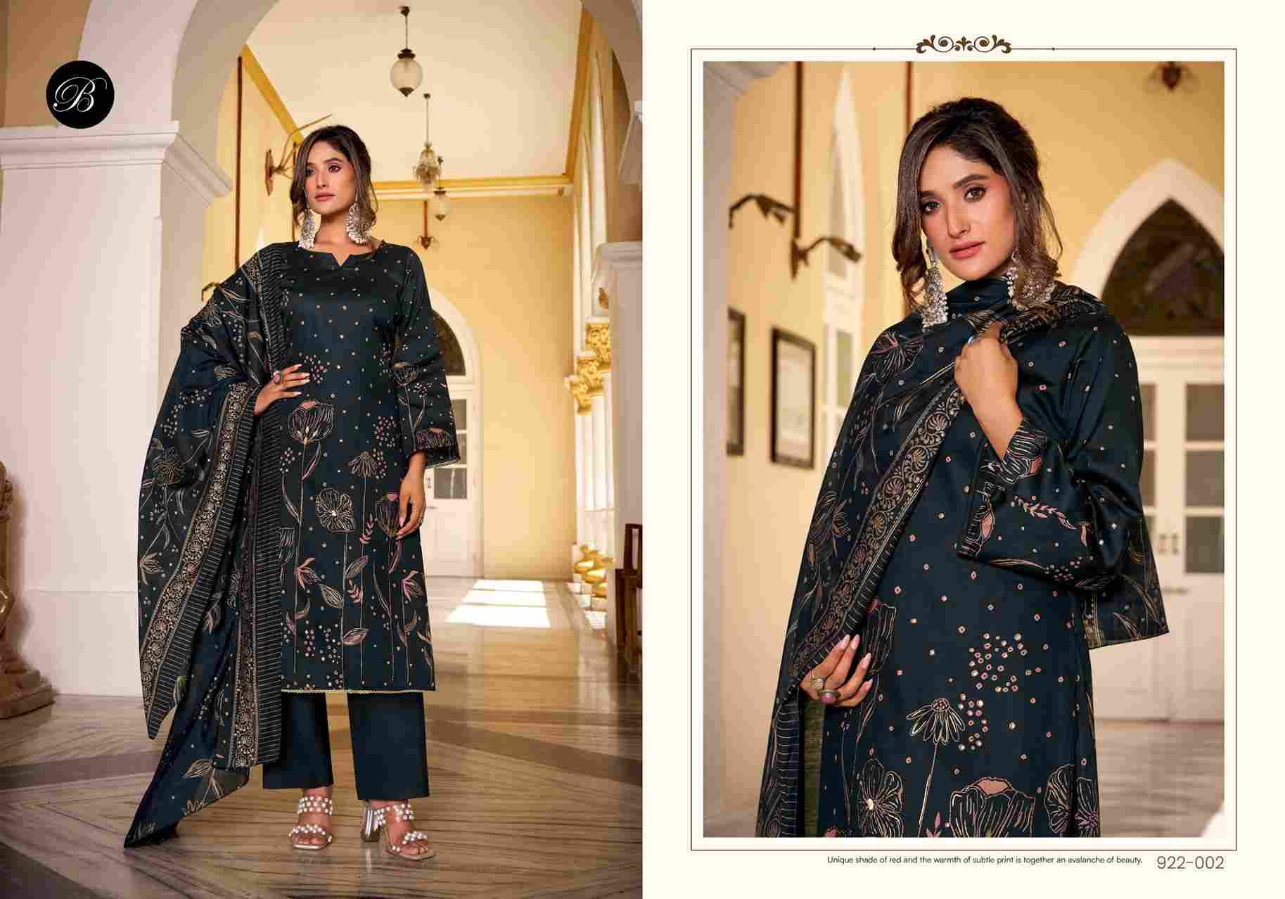 Natasha By Belliza 922-001 To 922-008 Series Beautiful Festive Suits Stylish Fancy Colorful Casual Wear & Ethnic Wear Pure Jam Cotton Print Dresses At Wholesale Price