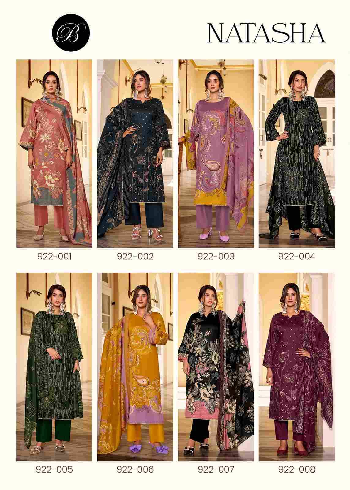 Natasha By Belliza 922-001 To 922-008 Series Beautiful Festive Suits Stylish Fancy Colorful Casual Wear & Ethnic Wear Pure Jam Cotton Print Dresses At Wholesale Price