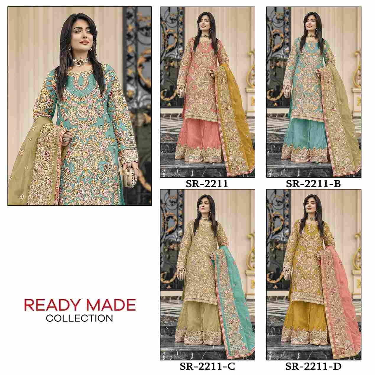 Shree Fabs Hit Design SR-2211 Colours By Shree Fabs SR-2211-A To SR-2211-D Series Beautiful Stylish Pakistani Suits Fancy Colorful Casual Wear & Ethnic Wear & Ready To Wear Ragga Chiffon Embroidery Dresses At Wholesale Price