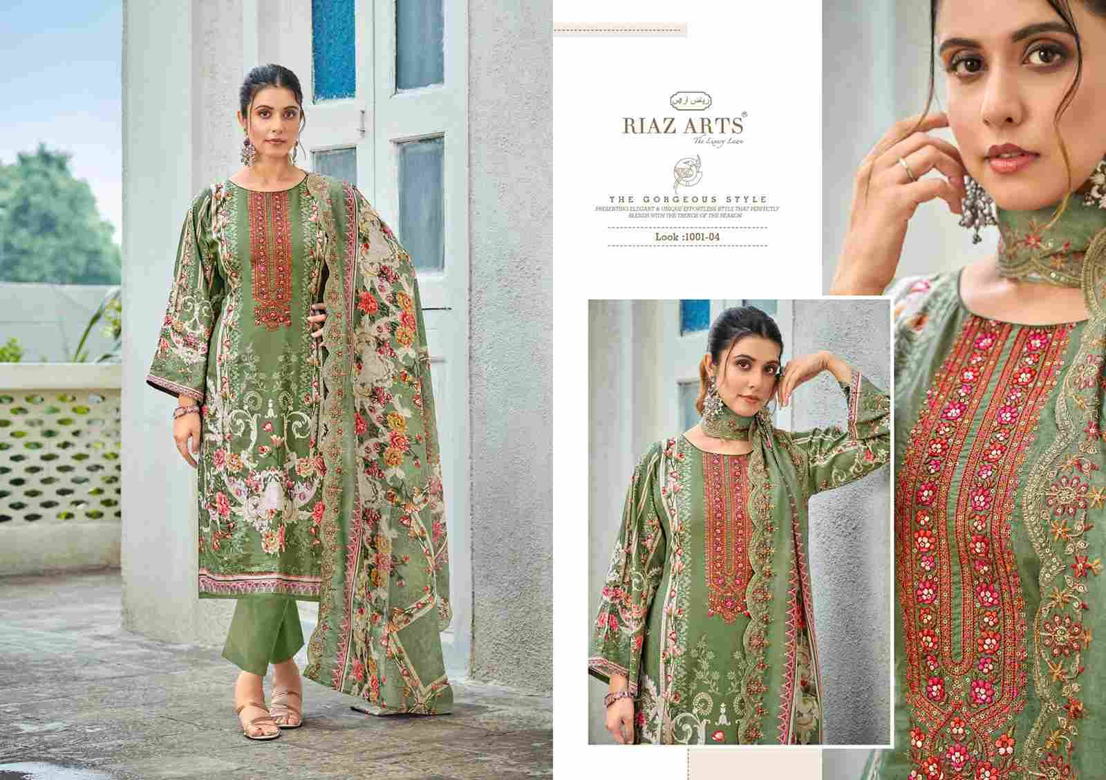 Farah By Riaz Arts 1001-01 To 1006-06 Series Beautiful Festive Suits Stylish Fancy Colorful Casual Wear & Ethnic Wear Cotton Cambric Lawn Print Dresses At Wholesale Price