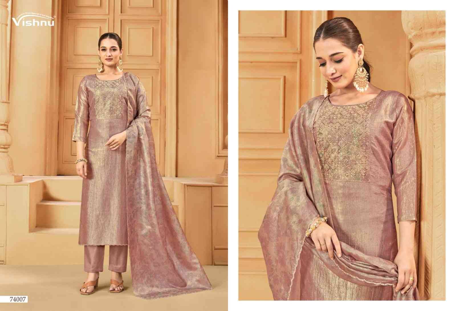 Tarana By Vishnu 74001 To 74008 Series Beautiful Stylish Festive Suits Fancy Colorful Casual Wear & Ethnic Wear & Ready To Wear Banarasi Silk Crush Dresses At Wholesale Price