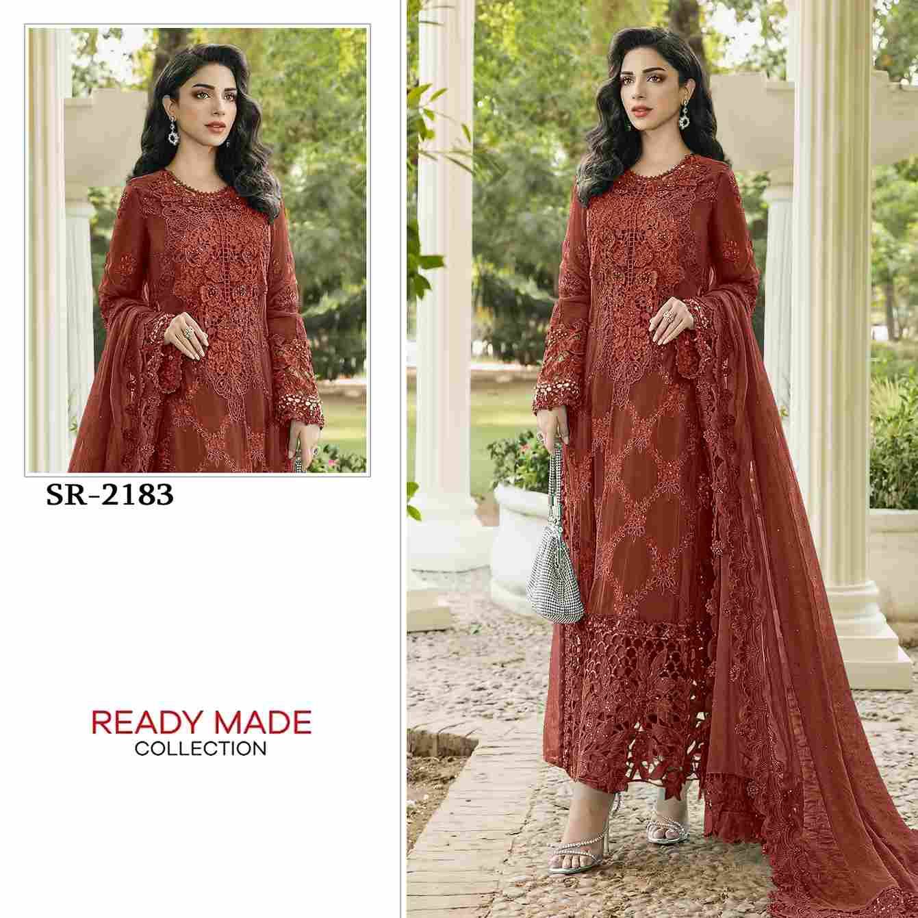 Shree Fabs Hit Design SR-2183 Colours By Shree Fabs SR-2183-A To SR-2183-D Series Beautiful Stylish Pakistani Suits Fancy Colorful Casual Wear & Ethnic Wear & Ready To Wear Chiffon Embroidery Dresses At Wholesale Price