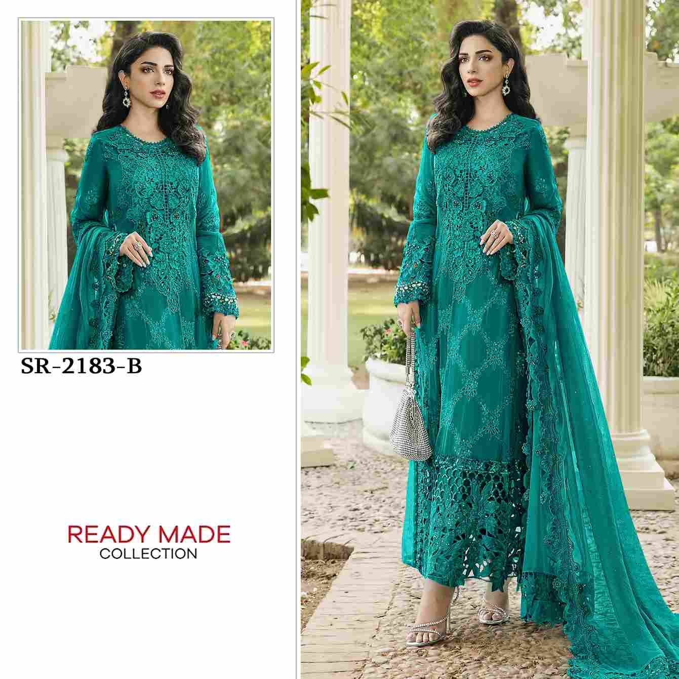 Shree Fabs Hit Design SR-2183 Colours By Shree Fabs SR-2183-A To SR-2183-D Series Beautiful Stylish Pakistani Suits Fancy Colorful Casual Wear & Ethnic Wear & Ready To Wear Chiffon Embroidery Dresses At Wholesale Price