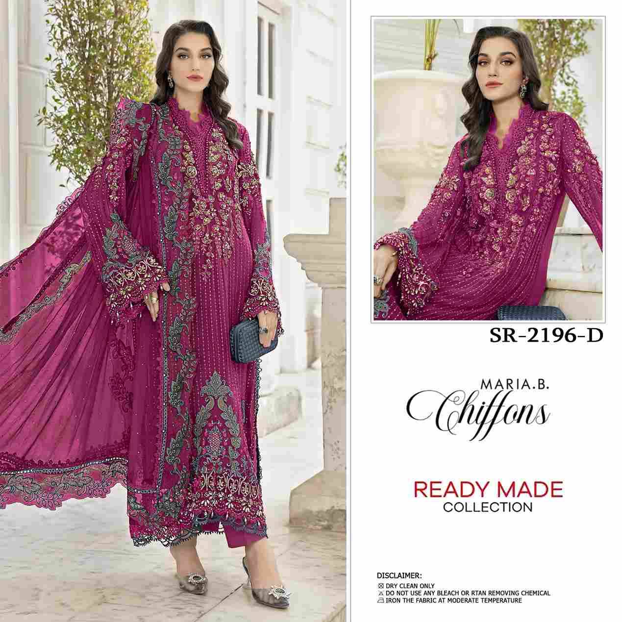 Shree Fabs Hit Design SR-2196 Colours By Shree Fabs SR-2196-A To SR-2196-D Series Beautiful Stylish Pakistani Suits Fancy Colorful Casual Wear & Ethnic Wear & Ready To Wear Chiffon Embroidery Dresses At Wholesale Price
