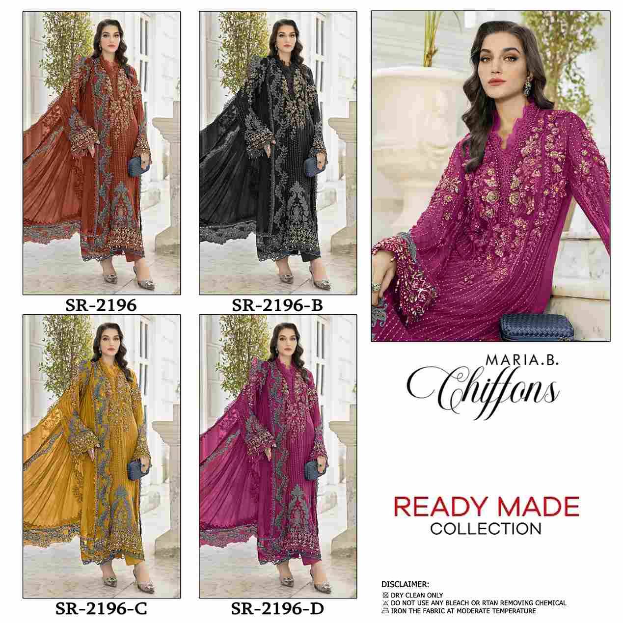 Shree Fabs Hit Design SR-2196 Colours By Shree Fabs SR-2196-A To SR-2196-D Series Beautiful Stylish Pakistani Suits Fancy Colorful Casual Wear & Ethnic Wear & Ready To Wear Chiffon Embroidery Dresses At Wholesale Price