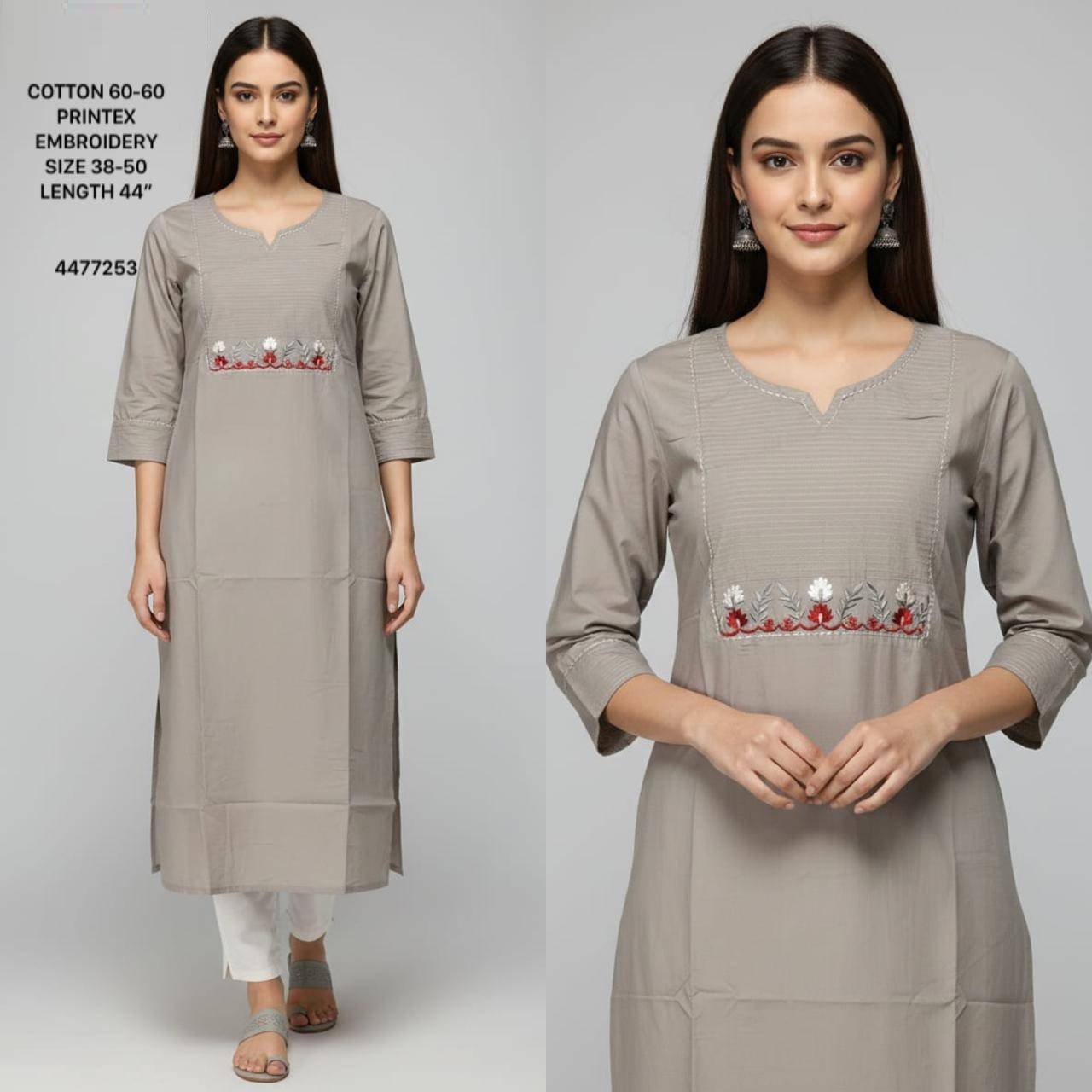 K-664 By Fashid Wholesale 01 To 10 Series Suits Beautiful Fancy Colorful Stylish Party Wear & Occasional Wear Cotton Prints Kurtis At Wholesale Price