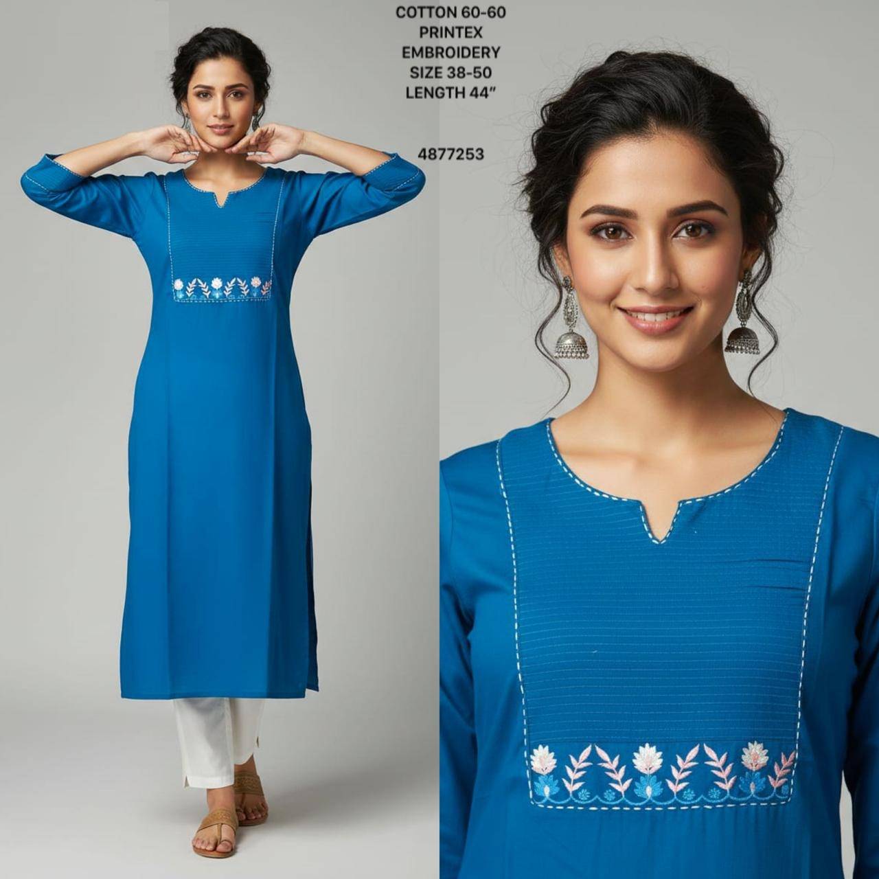 K-664 By Fashid Wholesale 01 To 10 Series Suits Beautiful Fancy Colorful Stylish Party Wear & Occasional Wear Cotton Prints Kurtis At Wholesale Price