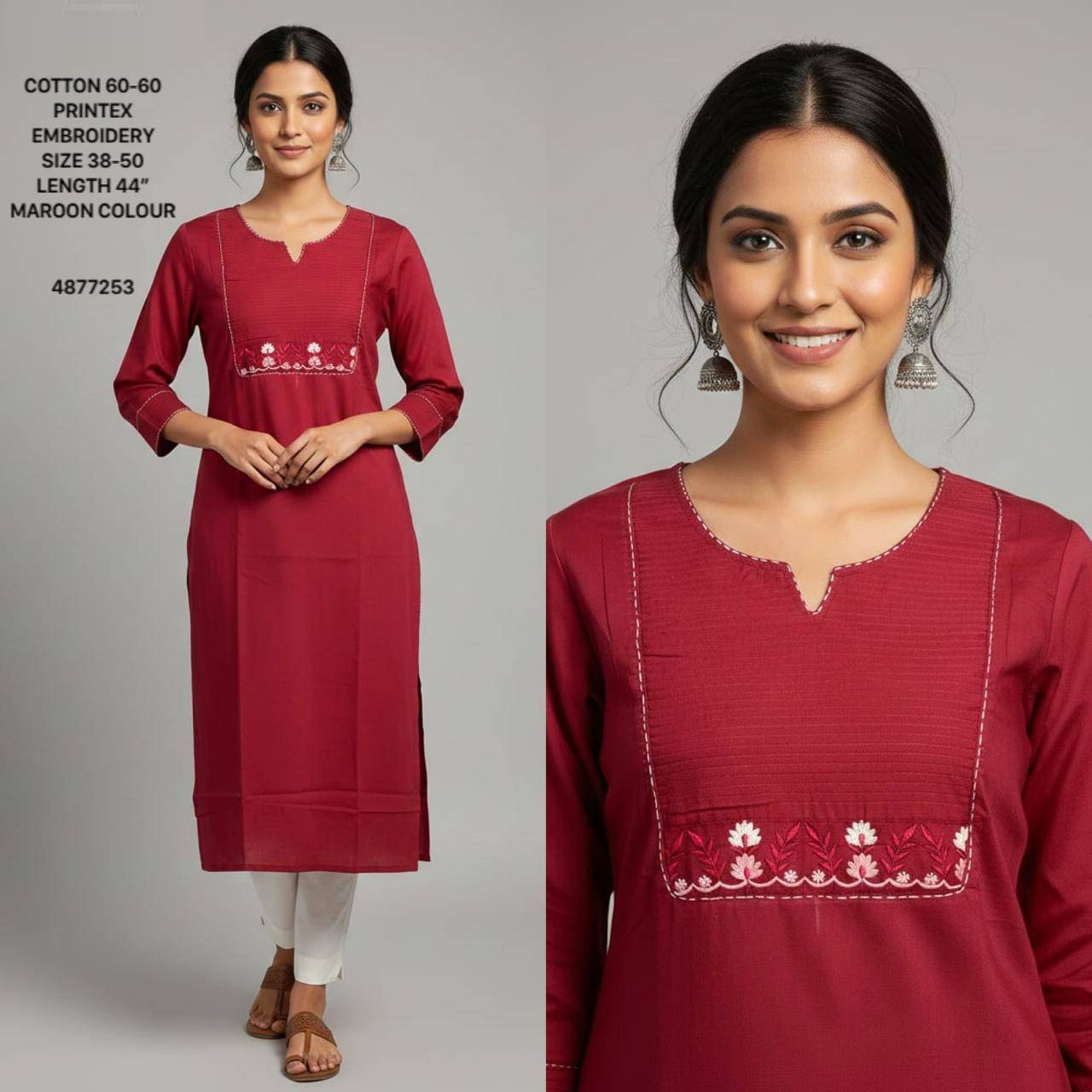 K-664 By Fashid Wholesale 01 To 10 Series Suits Beautiful Fancy Colorful Stylish Party Wear & Occasional Wear Cotton Prints Kurtis At Wholesale Price