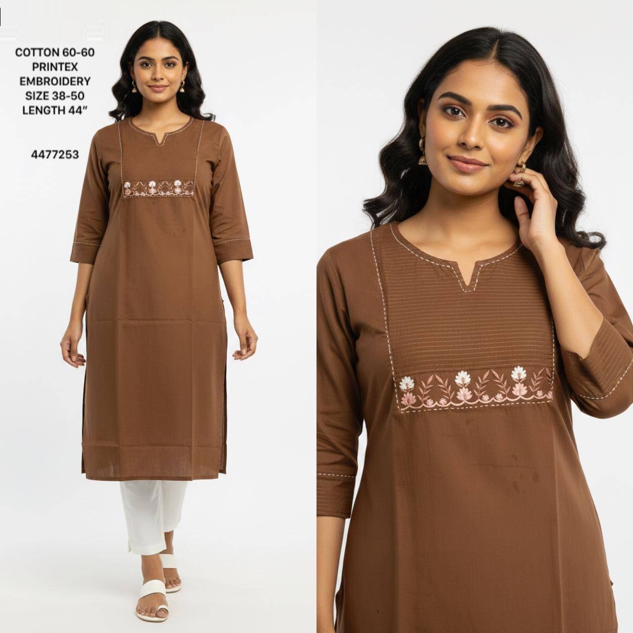 K-664 By Fashid Wholesale 01 To 10 Series Suits Beautiful Fancy Colorful Stylish Party Wear & Occasional Wear Cotton Prints Kurtis At Wholesale Price