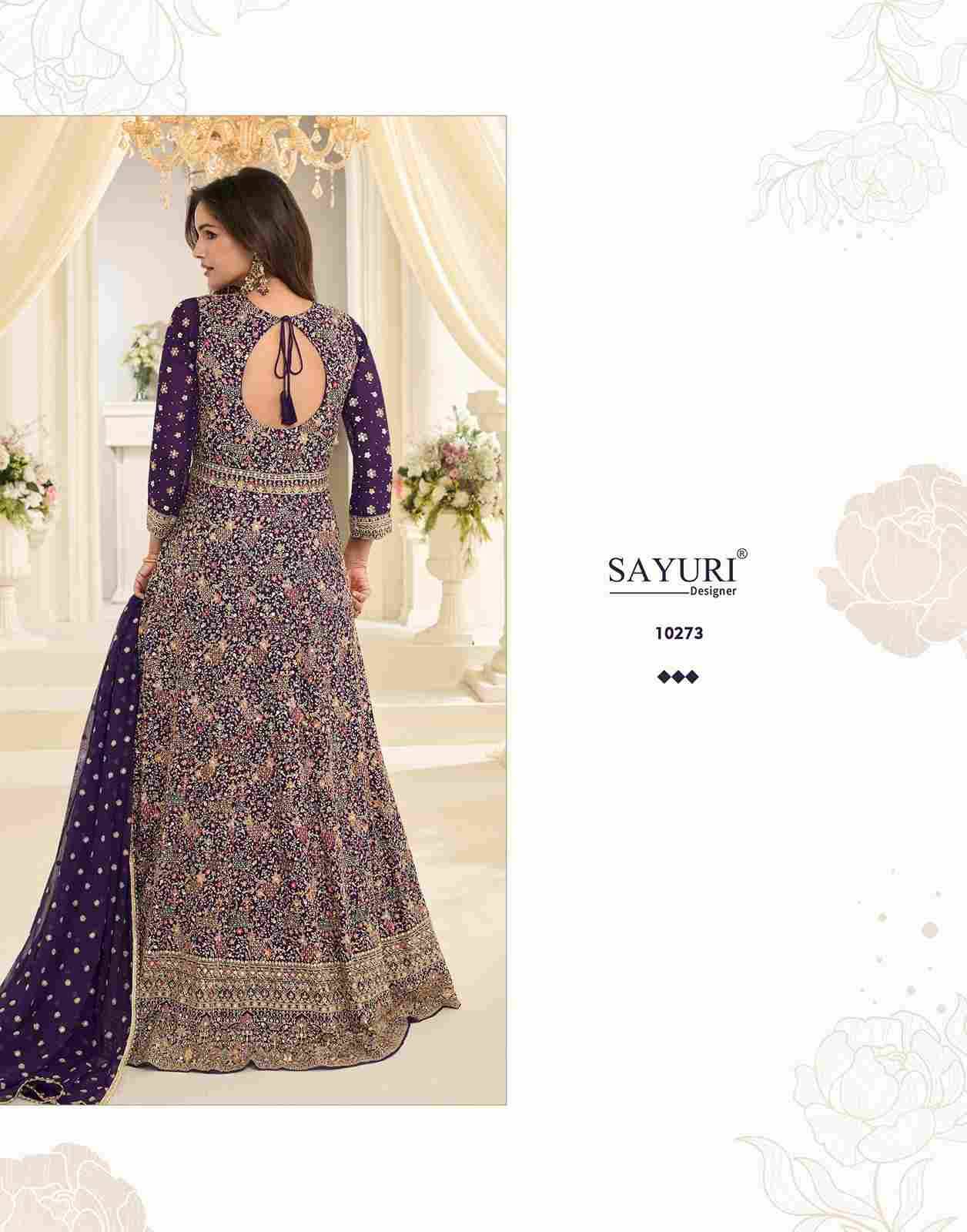 Maharani By Sayuri 10271 To 10273 Series Designer Festive Suits Collection Beautiful Stylish Fancy Colorful Party Wear & Occasional Wear Real Georgette Gowns At Wholesale Price