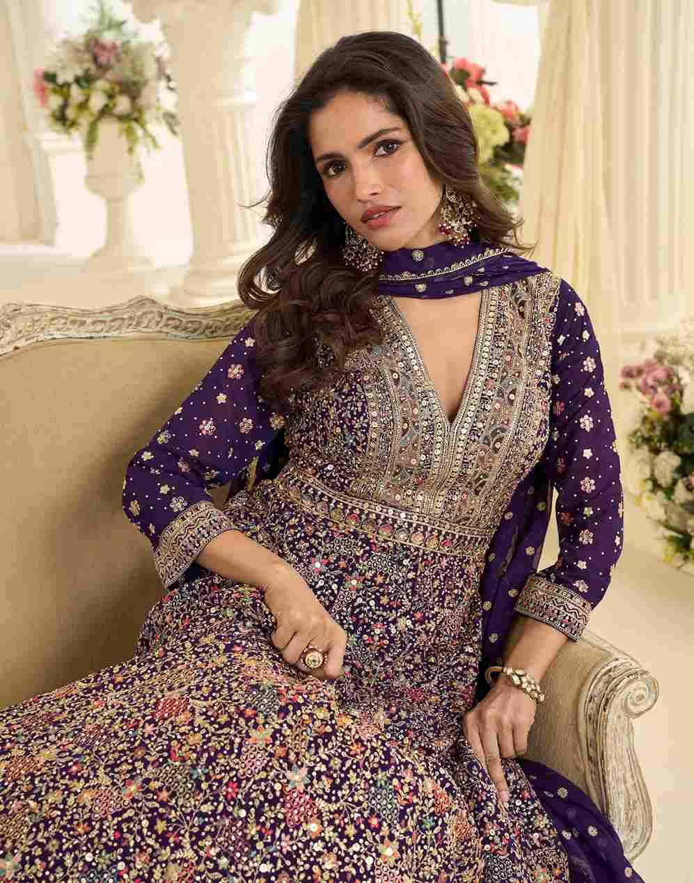 Maharani By Sayuri 10271 To 10273 Series Designer Festive Suits Collection Beautiful Stylish Fancy Colorful Party Wear & Occasional Wear Real Georgette Gowns At Wholesale Price