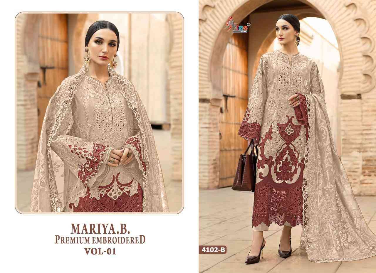 Mariya.b.Premium Embroidered Colours Vol-1 By Shree Fab Series Beautiful Stylish Pakistani Suits Fancy Colorful Casual Wear & Ethnic Wear & Ready To Wear Pure Cotton Embroidery Dresses At Wholesale Price