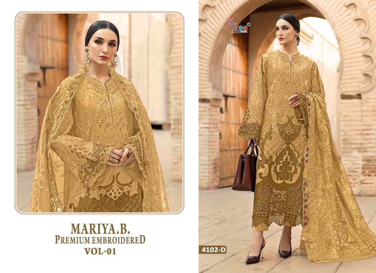 Mariya.b.Premium Embroidered Colours Vol-1 By Shree Fab Series Beautiful Stylish Pakistani Suits Fancy Colorful Casual Wear & Ethnic Wear & Ready To Wear Pure Cotton Embroidery Dresses At Wholesale Price