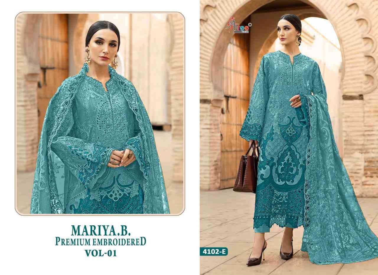 Mariya.b.Premium Embroidered Colours Vol-1 By Shree Fab Series Beautiful Stylish Pakistani Suits Fancy Colorful Casual Wear & Ethnic Wear & Ready To Wear Pure Cotton Embroidery Dresses At Wholesale Price