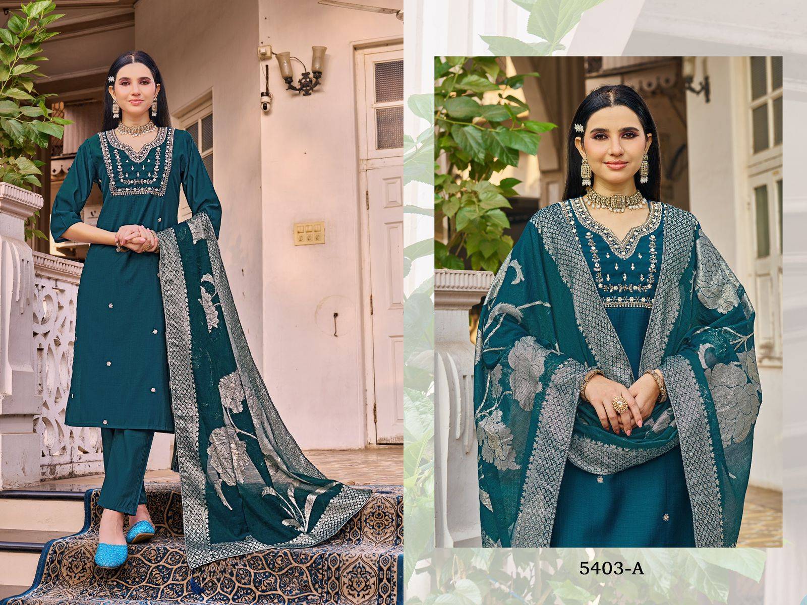 Riwayat BY VAMIKA 5403-A To 5403-D Series Beautiful Stylish Sharara Suits Fancy Colorful Casual Wear & Ethnic Wear & Ready To Wear With Hand Worked Kurti With Bottom Dupatta Collection At Wholesale Price