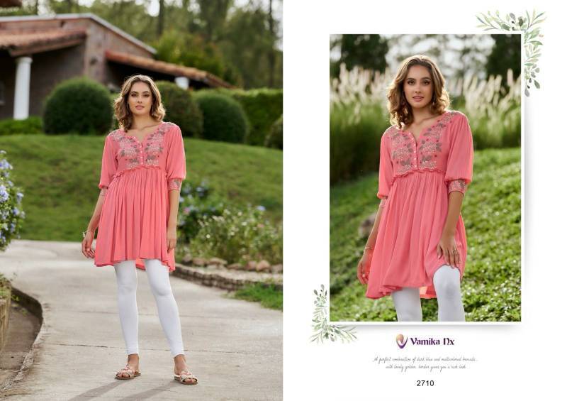 Rang Mahal Vol 3 By Vamika nx 2709 to 2712 Series Designer Stylish Fancy Colorful Beautiful Party Wear & Ethnic Wear Collection rayon tops At Wholesale Price