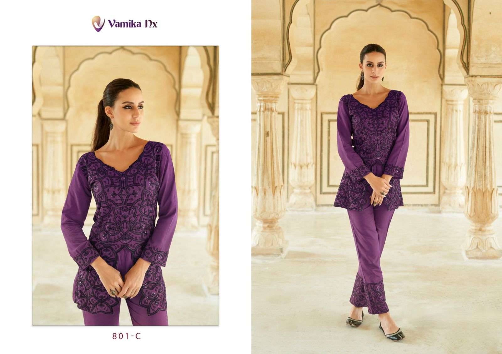 Verona vy Vamika nx 801 A to 801 D Series Designer Stylish Fancy Colorful Beautiful Party Wear & Ethnic Wear Collection rayon tops At Wholesale Price