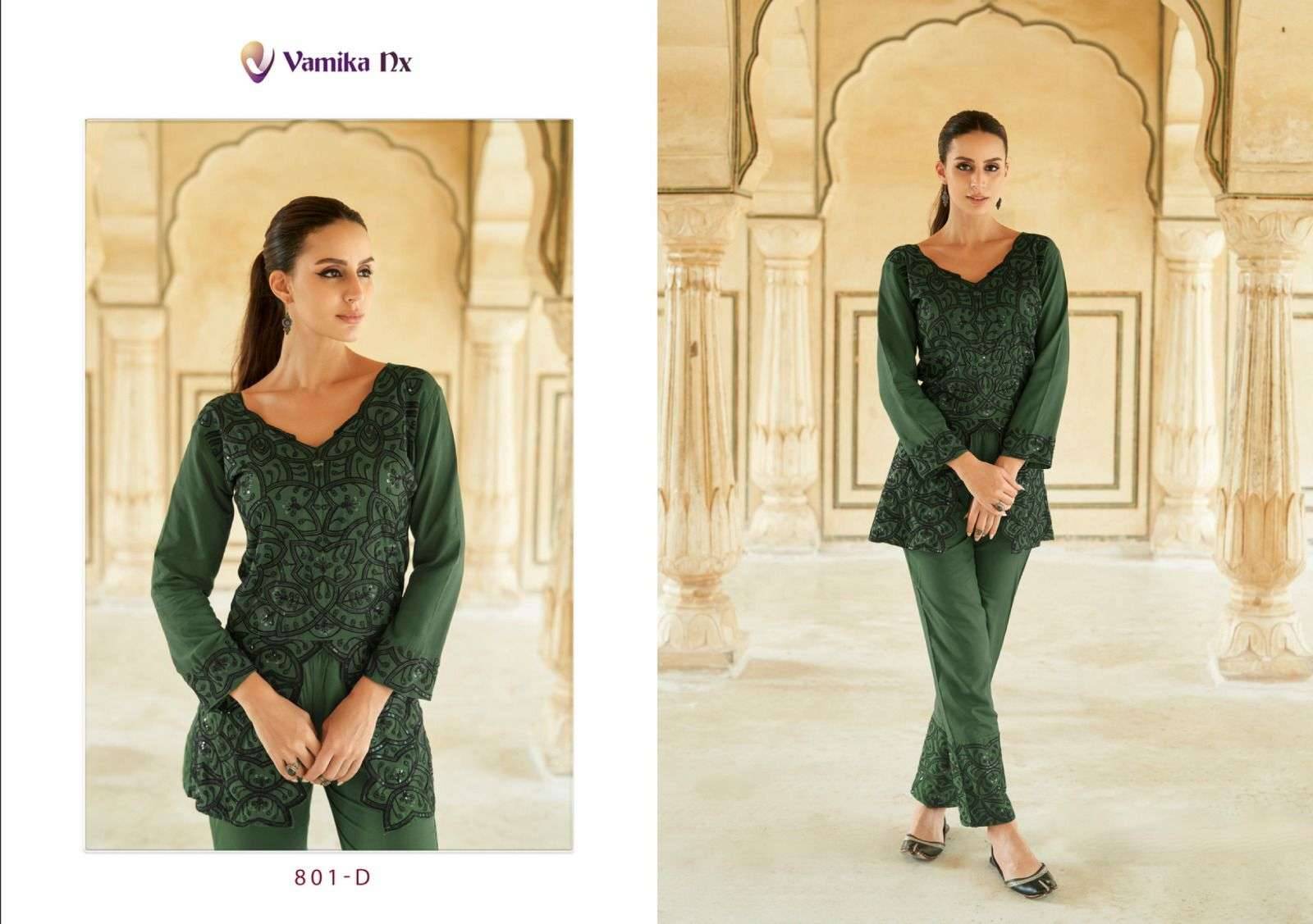 Verona vy Vamika nx 801 A to 801 D Series Designer Stylish Fancy Colorful Beautiful Party Wear & Ethnic Wear Collection rayon tops At Wholesale Price