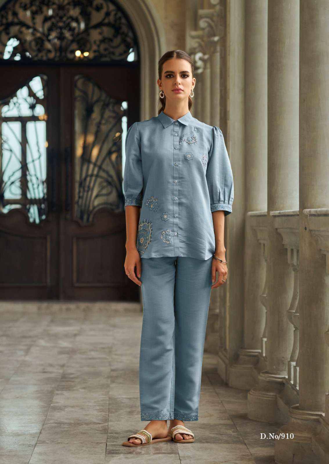 Aleena Vol 2 by Vamika nx 907 to 910 Series Designer Stylish Fancy Colorful Beautiful Party Wear & Ethnic Wear Collection Co ord sets At Wholesale Price