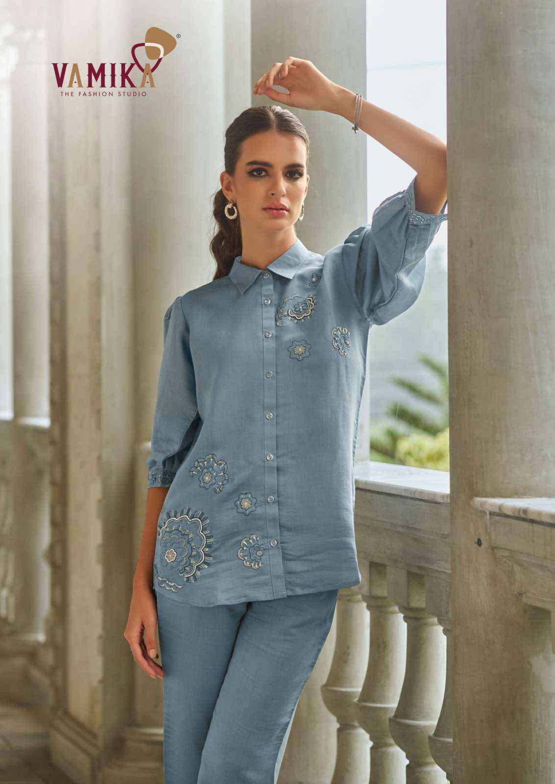 Aleena Vol 2 by Vamika nx 907 to 910 Series Designer Stylish Fancy Colorful Beautiful Party Wear & Ethnic Wear Collection Co ord sets At Wholesale Price