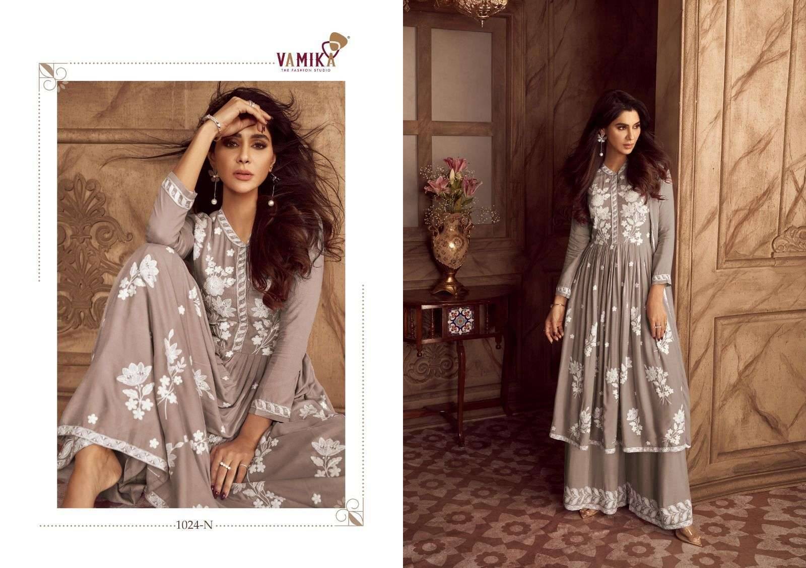 LAKHNAWI VOL 4 by Vamika nx 1024 M to 1024 Q Series Designer Stylish Fancy Colorful Beautiful Party Wear & Ethnic Wear Collection lukhnowi readymade suits At Wholesale Price