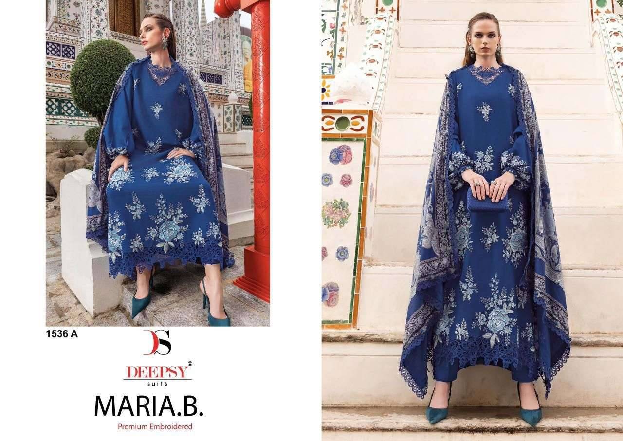  MARIA B PREMIUM EMBROIDERED REYON 4 BY DEEPSY SUITS 1531 TO 1536 Series Pakistani Stylish Beautiful Colourful Printed & Embroidered Party Wear & Occasional Wear Pure Viscose Rayon Dresses At Wholesale Price