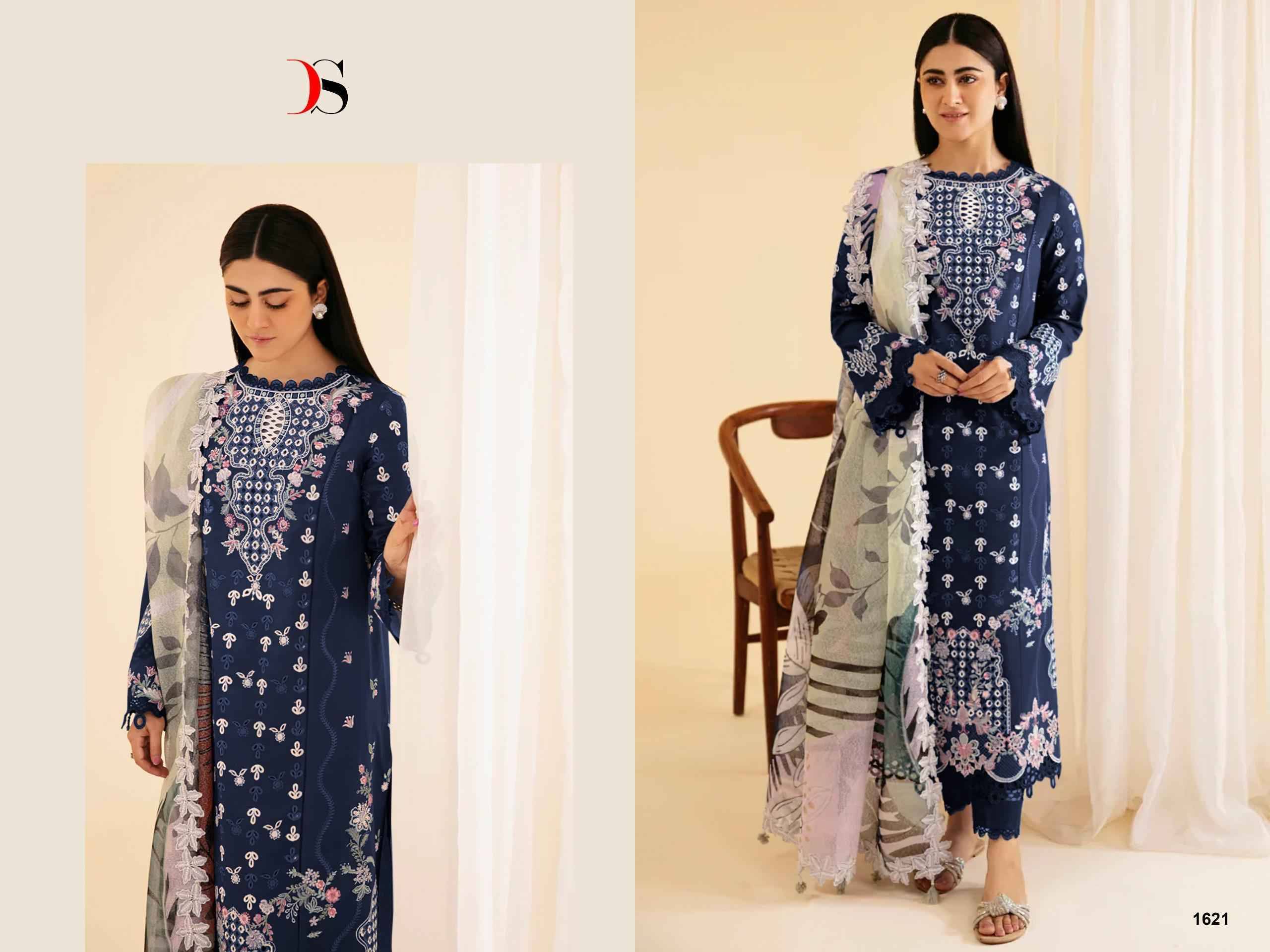 Qalamkar Vol 26 BY DEEPSY SUITS 1621 TO 1626 Series Pakistani Stylish Beautiful Colourful Printed & Embroidered Party Wear & Occasional Wear Pure cotton Dresses At Wholesale Price