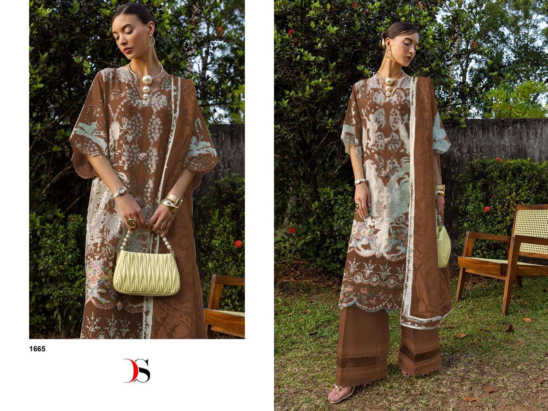 Esmel Luxury Lawn BY DEEPSY 1661 TO 1666 SERIES Pakistani Stylish Beautiful Colourful Printed & Embroidered Party Wear & Occasional Wear Pure cotton Dresses At Wholesale Price