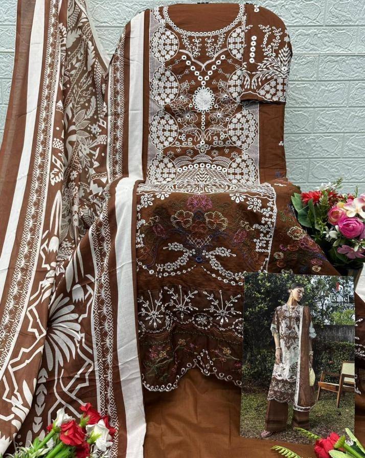 Esmel Luxury Lawn BY DEEPSY 1661 TO 1666 SERIES Pakistani Stylish Beautiful Colourful Printed & Embroidered Party Wear & Occasional Wear Pure cotton Dresses At Wholesale Price