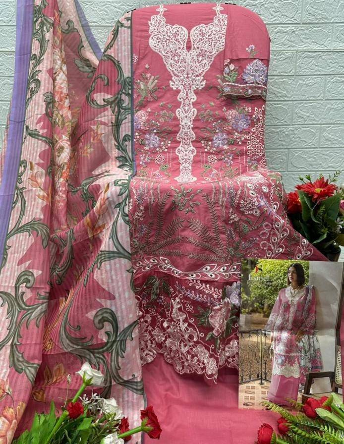Esmel Luxury Lawn BY DEEPSY 1661 TO 1666 SERIES Pakistani Stylish Beautiful Colourful Printed & Embroidered Party Wear & Occasional Wear Pure cotton Dresses At Wholesale Price