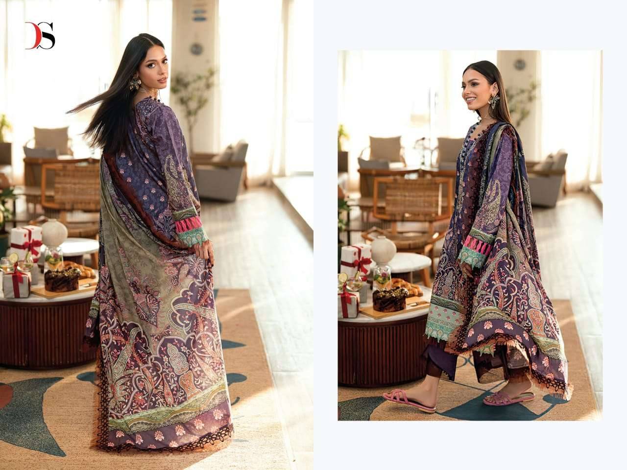 JADE URBAN LAWN VOL-8 DEEPSY SUITS 1751 TO 1758 SERIES Pakistani Stylish Beautiful Colourful Printed & Embroidered Party Wear & Occasional Wear Pure cotton Dresses At Wholesale Price