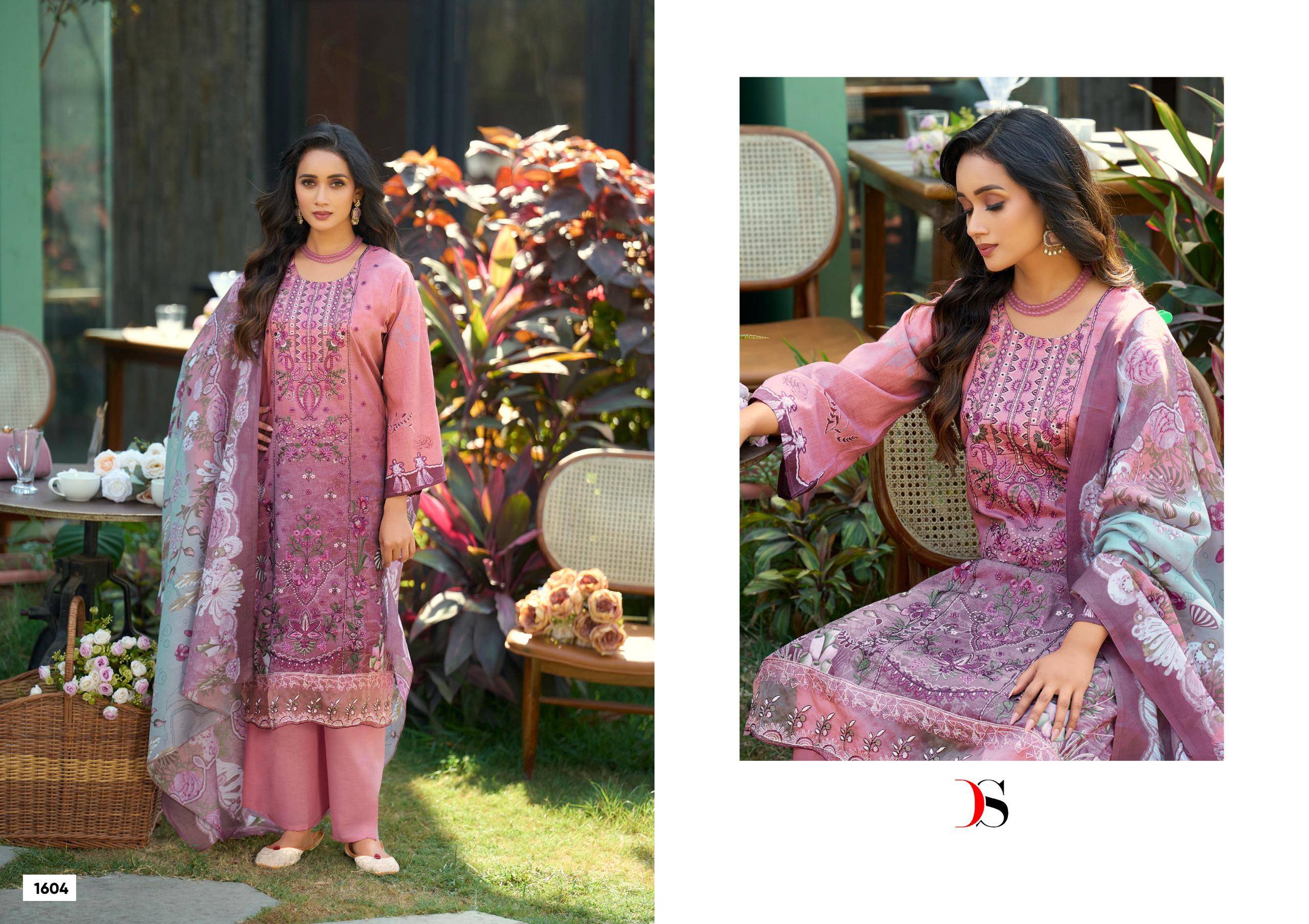Chevron Vol 16 BY DEEPSY SUITS 1601 TO 1606 SERIES Pakistani Stylish Beautiful Colourful Printed & Embroidered Party Wear & Occasional Wear Pure cotton Dresses At Wholesale Price