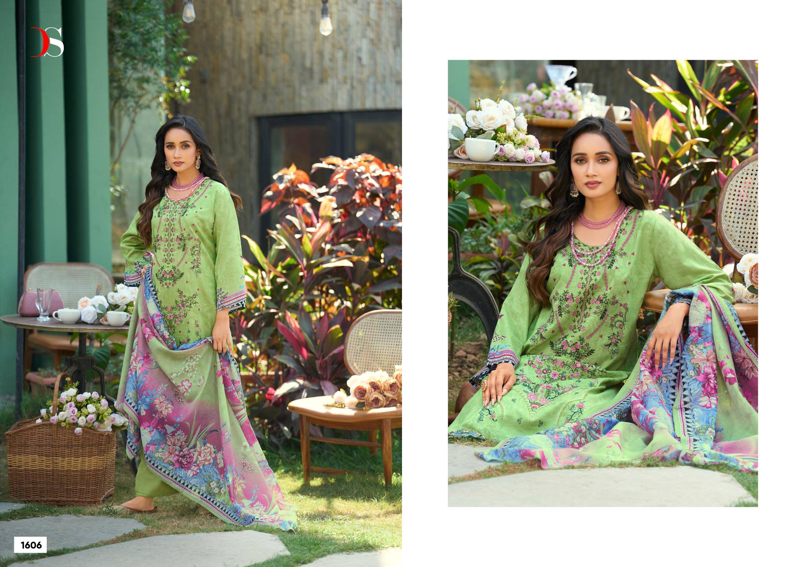 Chevron Vol 16 BY DEEPSY SUITS 1601 TO 1606 SERIES Pakistani Stylish Beautiful Colourful Printed & Embroidered Party Wear & Occasional Wear Pure cotton Dresses At Wholesale Price