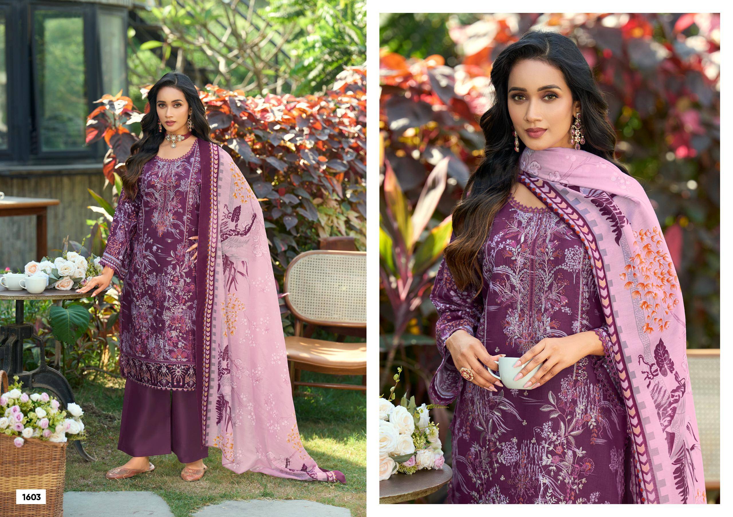 Chevron Vol 16 BY DEEPSY SUITS 1601 TO 1606 SERIES Pakistani Stylish Beautiful Colourful Printed & Embroidered Party Wear & Occasional Wear Pure cotton Dresses At Wholesale Price