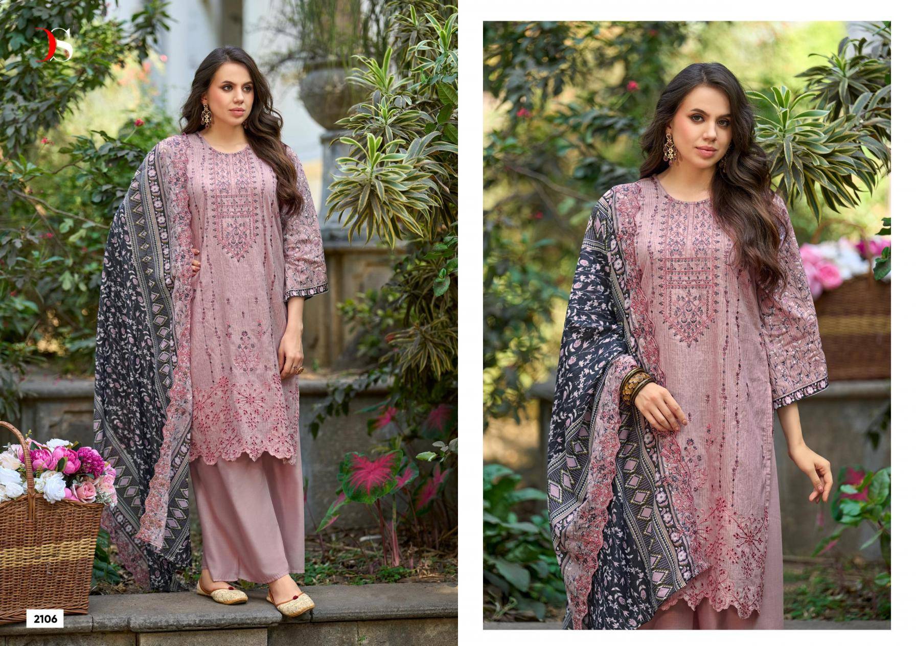 BIN SAEED LAWN COLLECTION VOL 21 BY DEEPSY SUITS 2101 TO 2106 SERIES Pakistani Stylish Beautiful Colourful Printed & Embroidered Party Wear & Occasional Wear Pure cotton Dresses At Wholesale Price