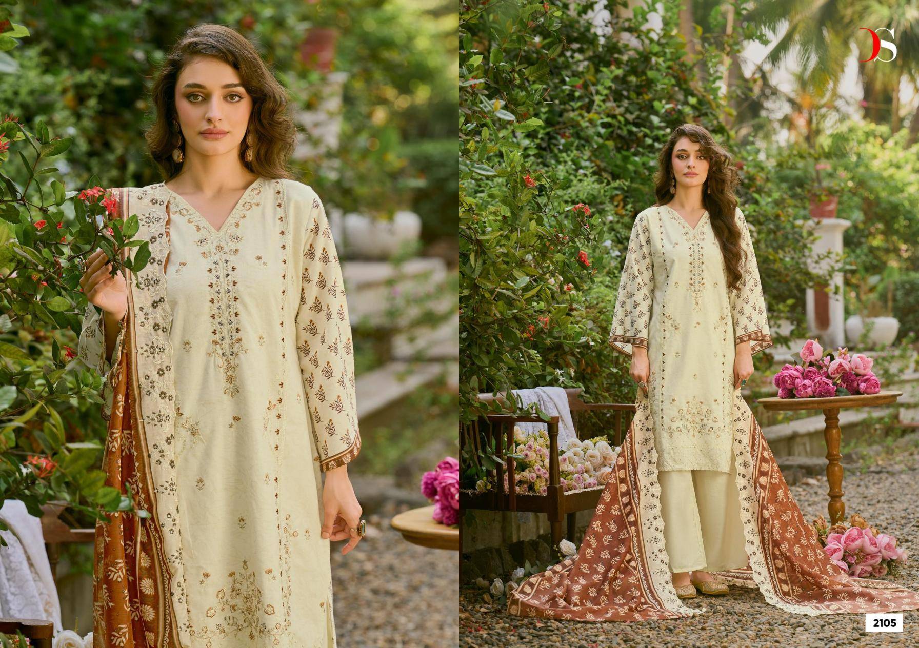 BIN SAEED LAWN COLLECTION VOL 21 BY DEEPSY SUITS 2101 TO 2106 SERIES Pakistani Stylish Beautiful Colourful Printed & Embroidered Party Wear & Occasional Wear Pure cotton Dresses At Wholesale Price