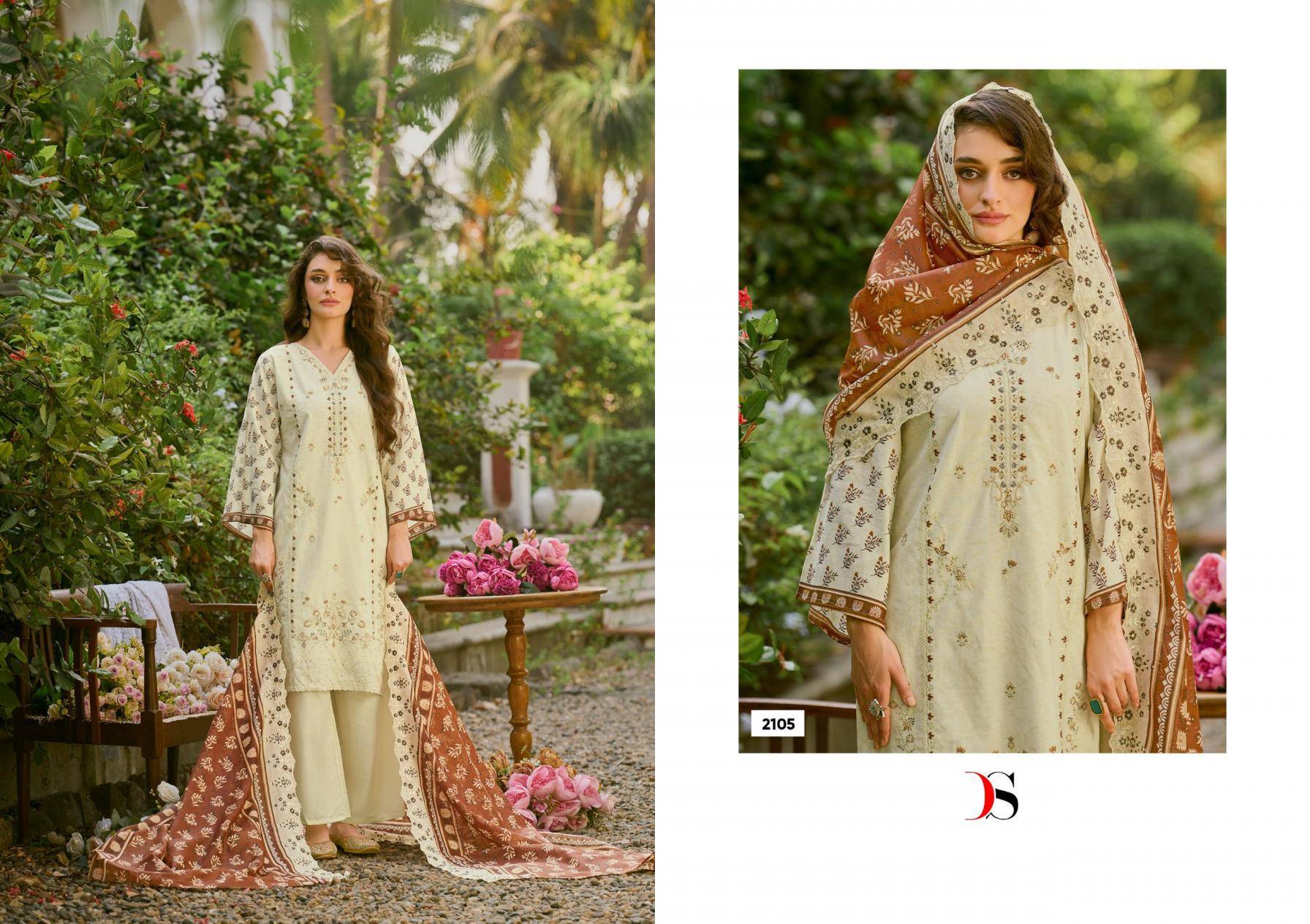 BIN SAEED LAWN COLLECTION VOL 21 BY DEEPSY SUITS 2101 TO 2106 SERIES Pakistani Stylish Beautiful Colourful Printed & Embroidered Party Wear & Occasional Wear Pure cotton Dresses At Wholesale Price