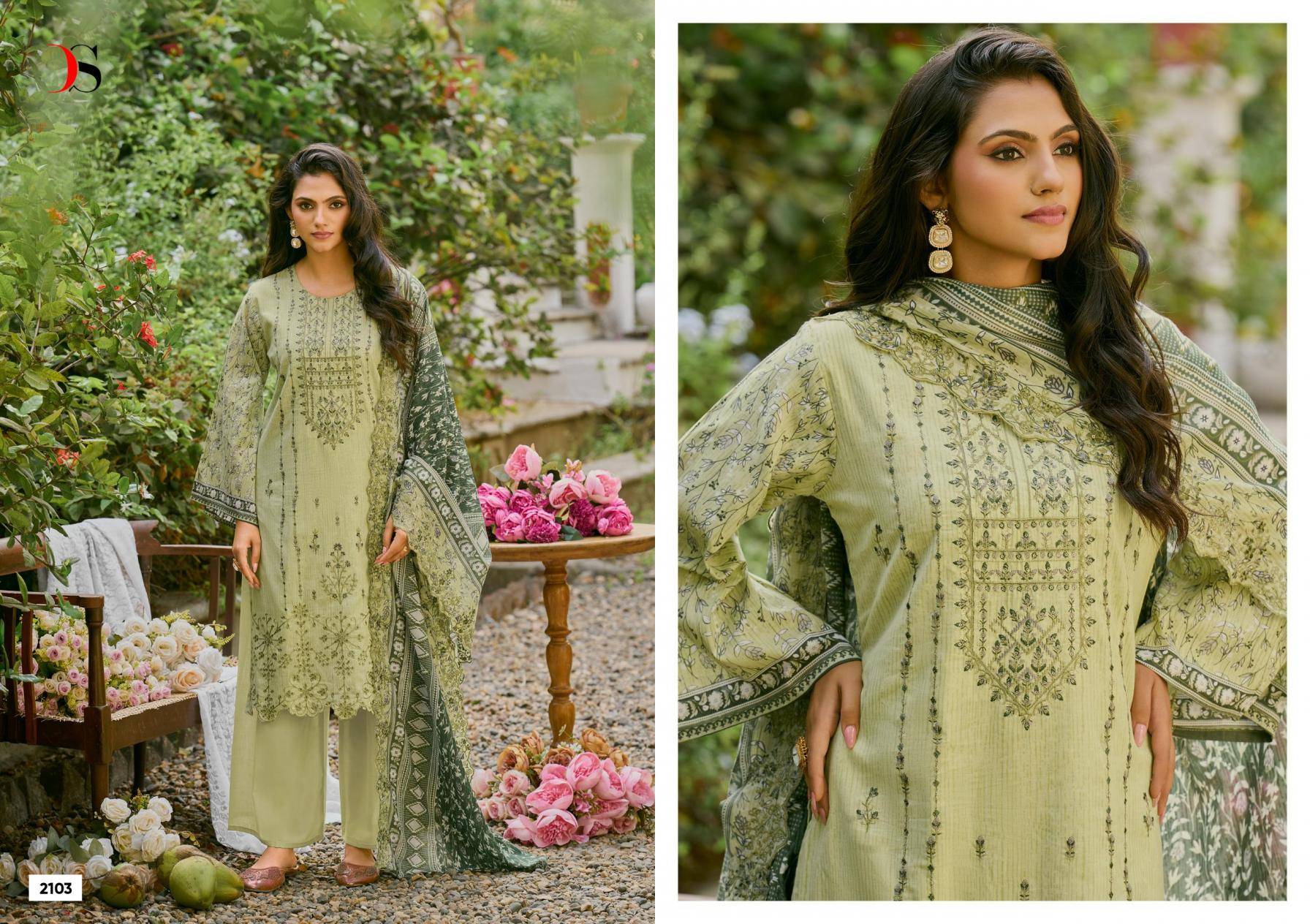 BIN SAEED LAWN COLLECTION VOL 21 BY DEEPSY SUITS 2101 TO 2106 SERIES Pakistani Stylish Beautiful Colourful Printed & Embroidered Party Wear & Occasional Wear Pure cotton Dresses At Wholesale Price