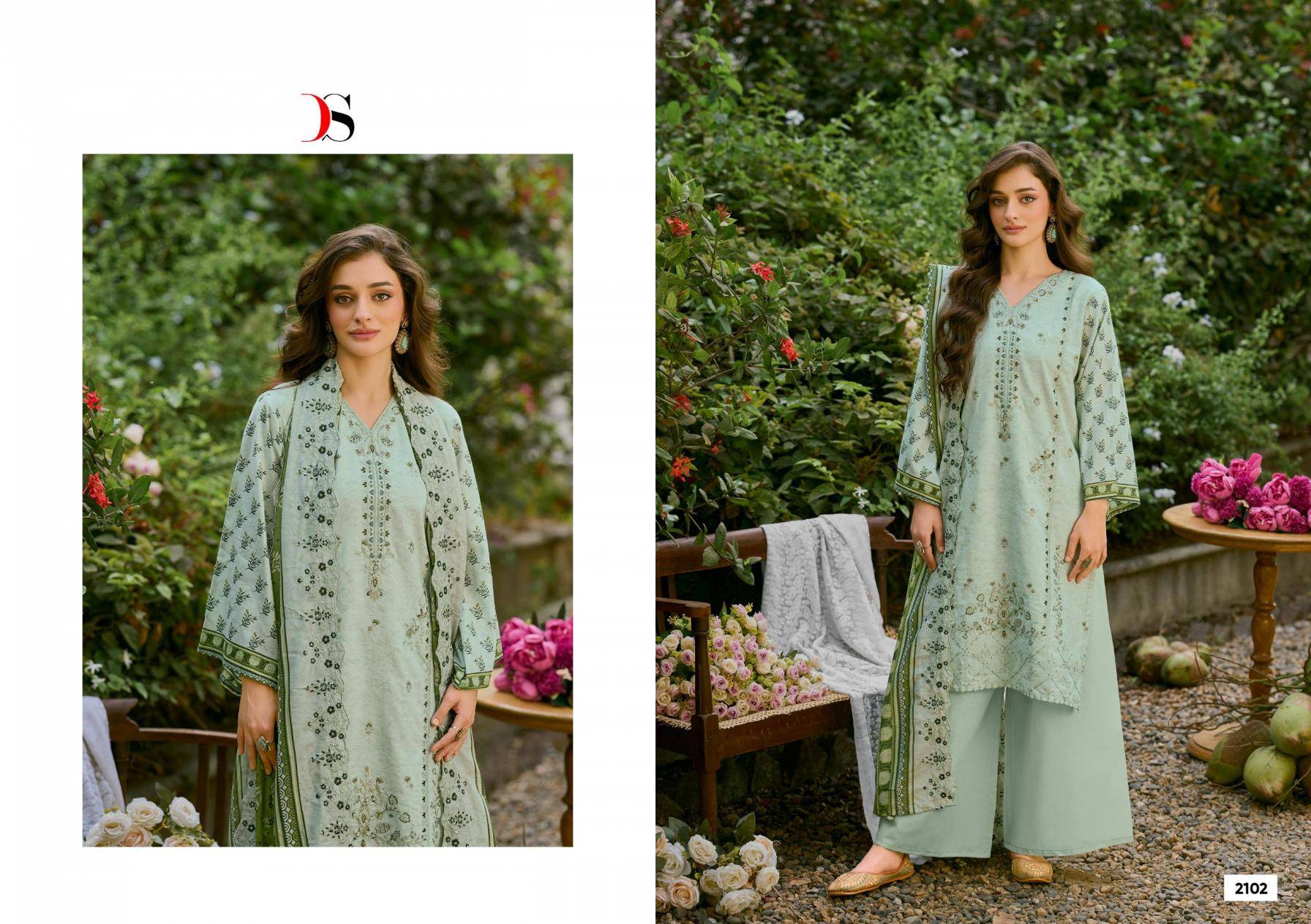 BIN SAEED LAWN COLLECTION VOL 21 BY DEEPSY SUITS 2101 TO 2106 SERIES Pakistani Stylish Beautiful Colourful Printed & Embroidered Party Wear & Occasional Wear Pure cotton Dresses At Wholesale Price
