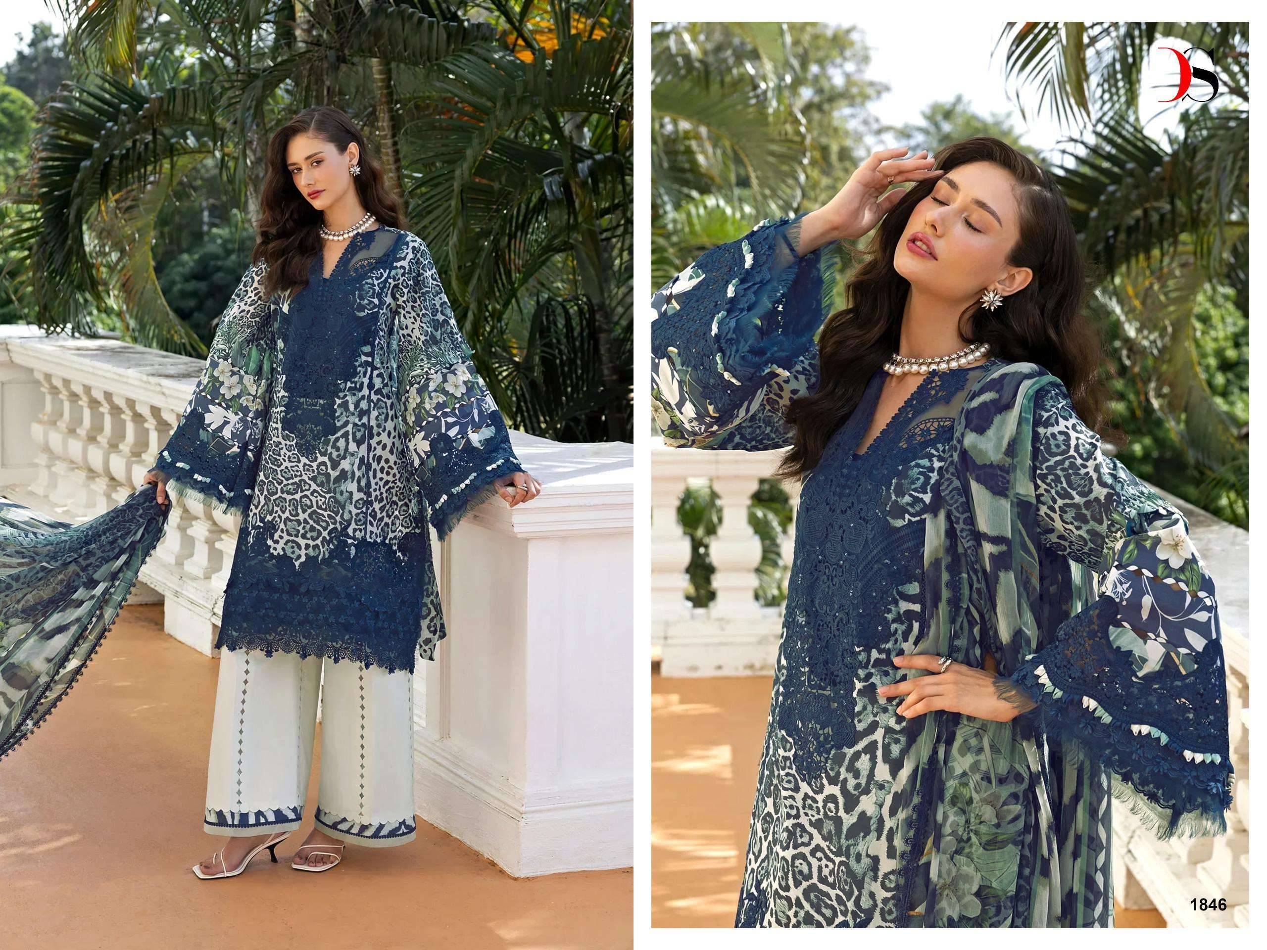 ELAF SIGNATURE VOL 1 BY DEEPSY SUITS 1001 TO 1006 SERIES Pakistani Stylish Beautiful Colourful Printed & Embroidered Party Wear & Occasional Wear Pure cotton Dresses At Wholesale Price