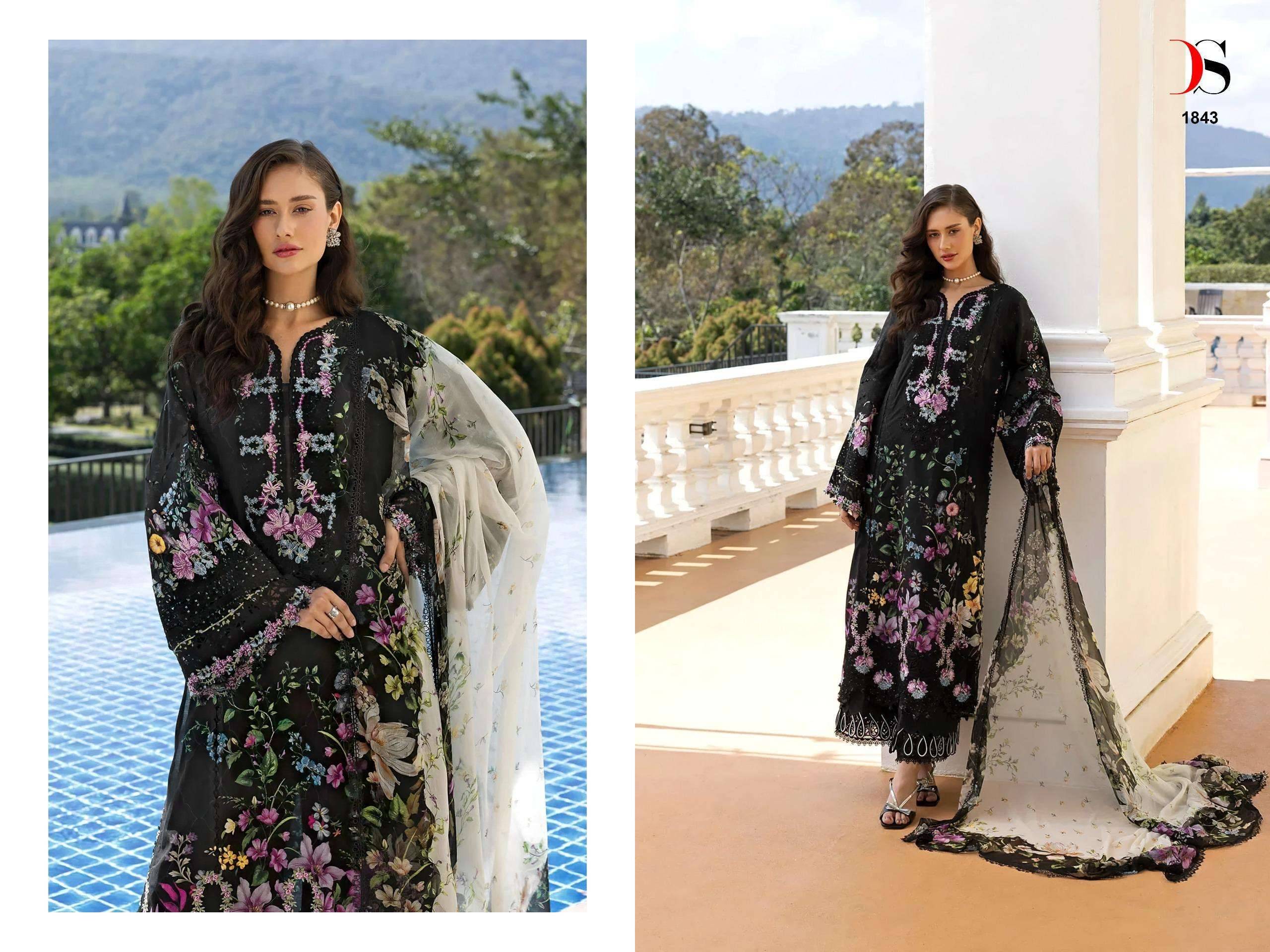 ELAF SIGNATURE VOL 1 BY DEEPSY SUITS 1001 TO 1006 SERIES Pakistani Stylish Beautiful Colourful Printed & Embroidered Party Wear & Occasional Wear Pure cotton Dresses At Wholesale Price