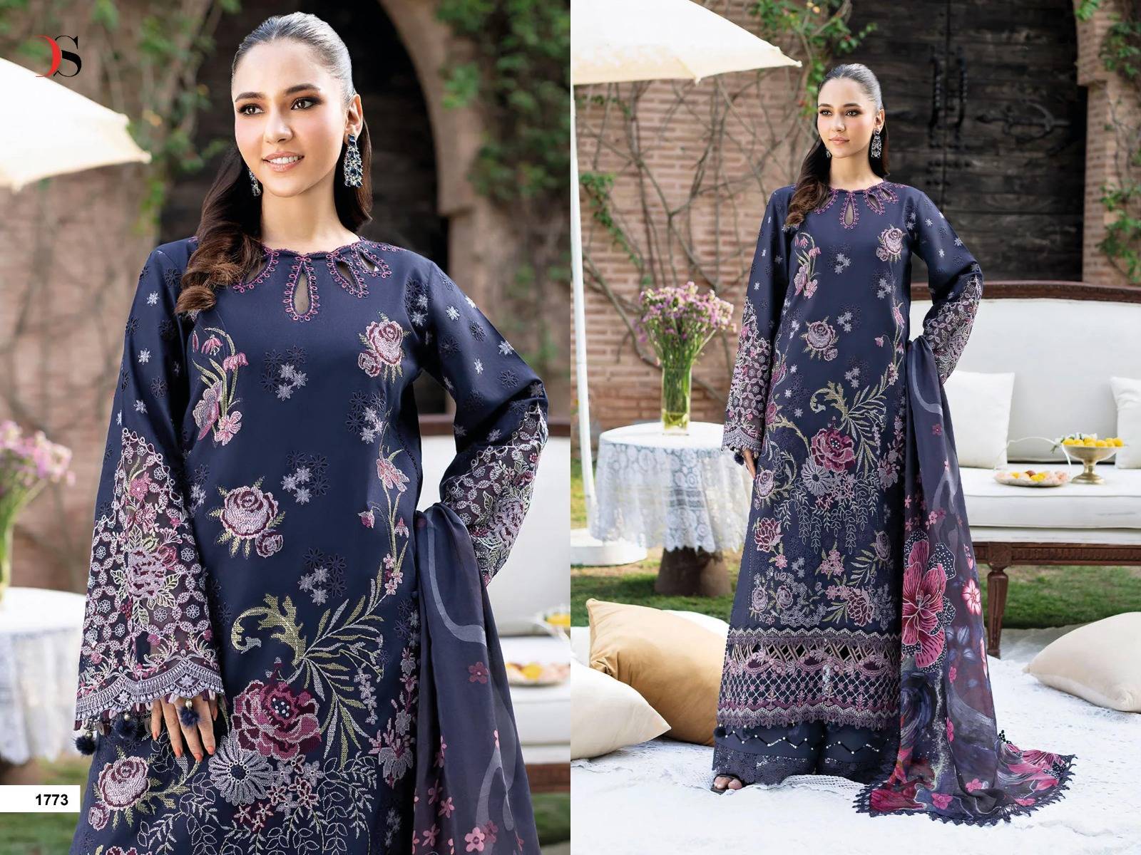 RAMSHA LUXURY LAWN 2026 BY DEEPSY SUITS 1001 TO 1006 SERIES Pakistani Stylish Beautiful Colourful Printed & Embroidered Party Wear & Occasional Wear chiffon Dresses At Wholesale Price