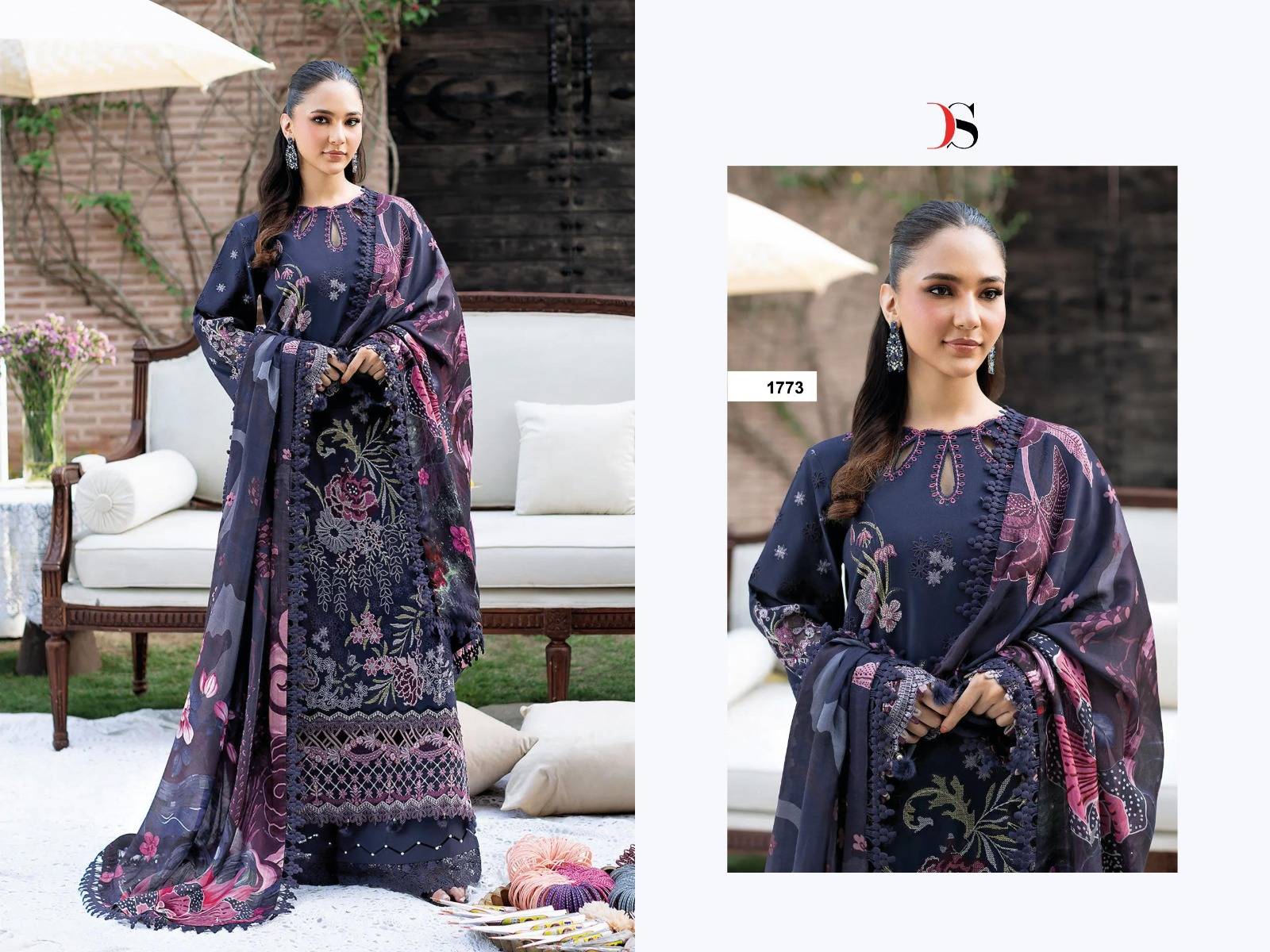 RAMSHA LUXURY LAWN 2026 BY DEEPSY SUITS 1001 TO 1006 SERIES Pakistani Stylish Beautiful Colourful Printed & Embroidered Party Wear & Occasional Wear chiffon Dresses At Wholesale Price