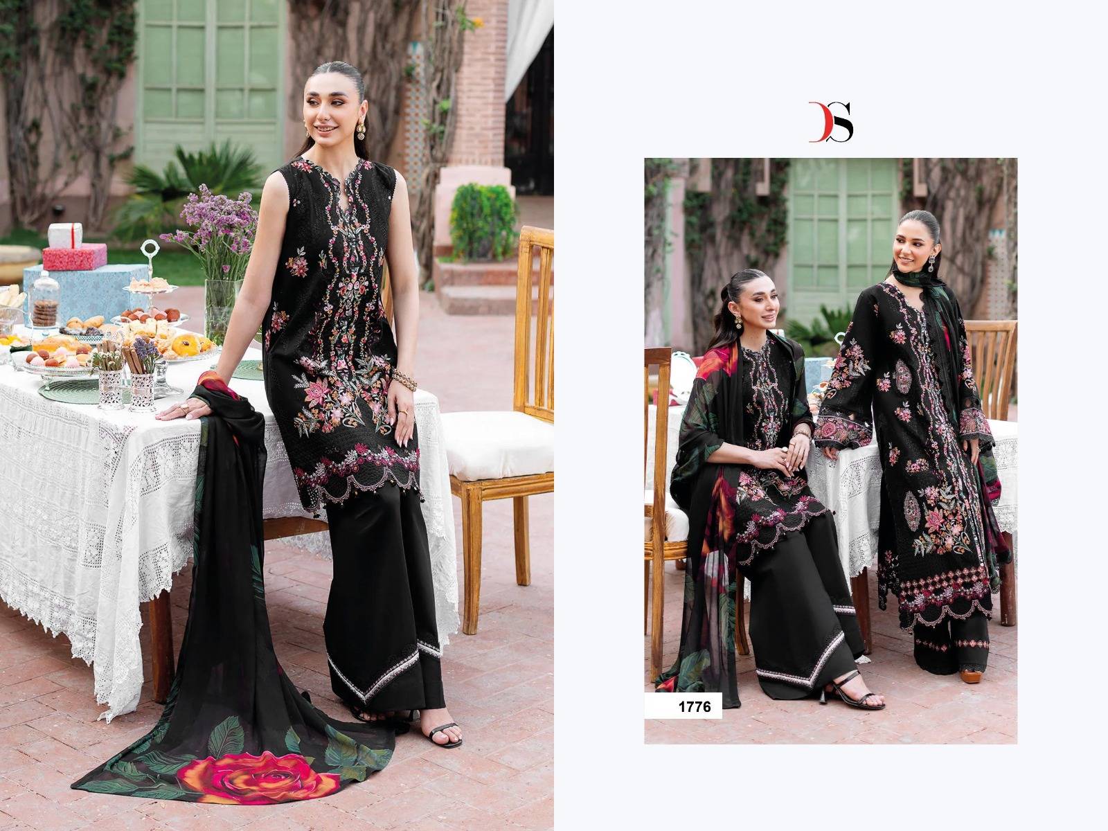 RAMSHA LUXURY LAWN 2026 BY DEEPSY SUITS 1001 TO 1006 SERIES Pakistani Stylish Beautiful Colourful Printed & Embroidered Party Wear & Occasional Wear chiffon Dresses At Wholesale Price